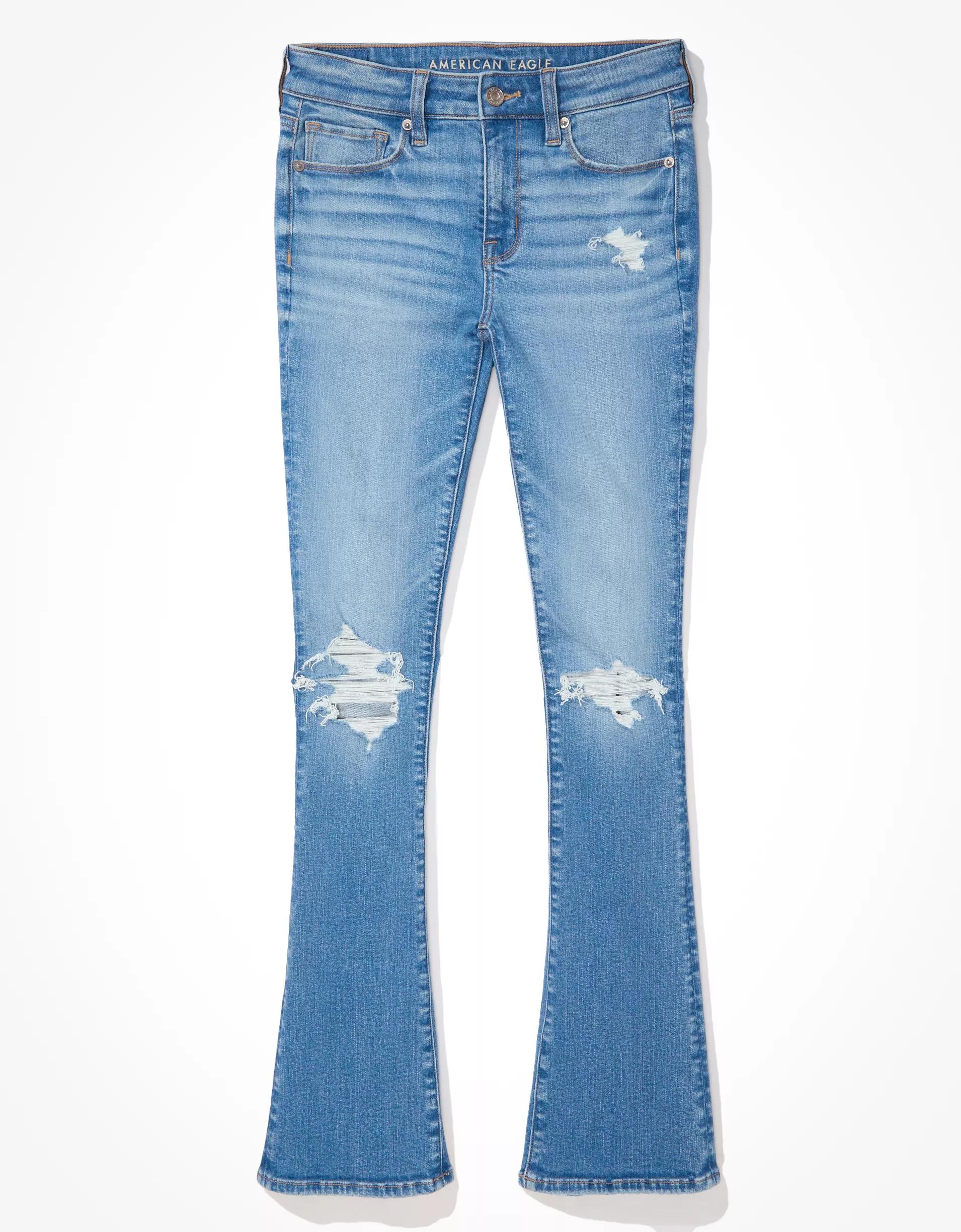 AE Stretch High-Waisted Skinny Kick Jean Product Image