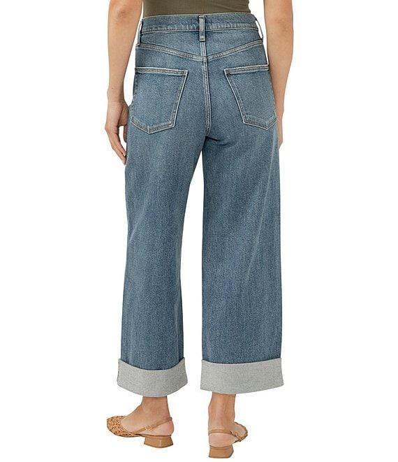 Silver Jeans Co. Be Easy High Rise Relaxed Fit Wide Leg Cuffed Jeans Product Image