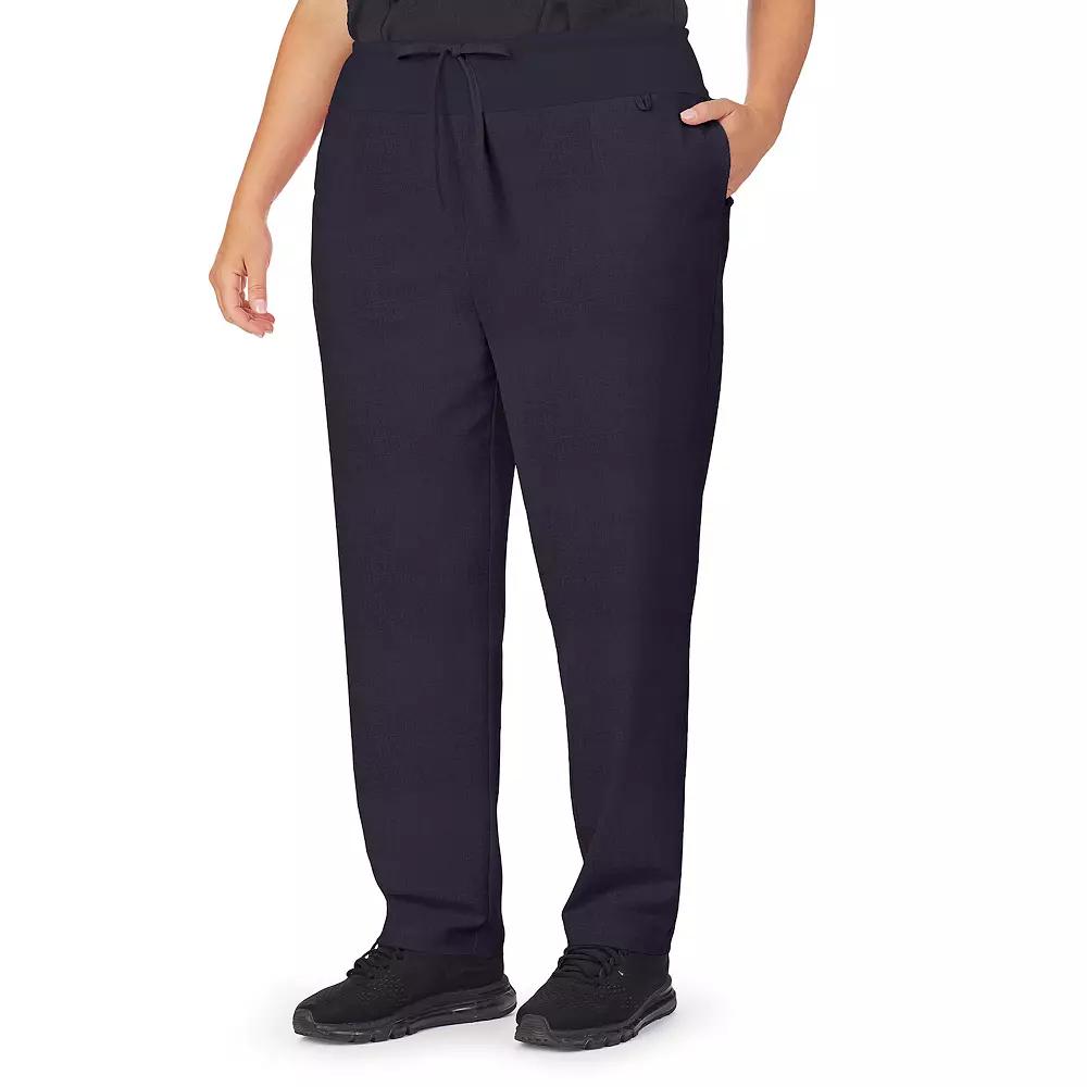 Plus Size Cuddl Duds® Scrubs Classic Pants, Women's, Size: 2XL, Black Product Image