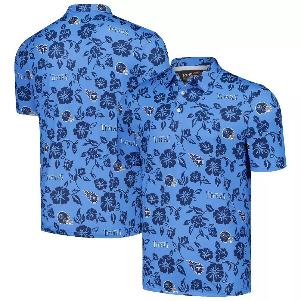Men's Reyn Spooner Light Blue Tennessee Titans Pua Performance Polo,  Product Image