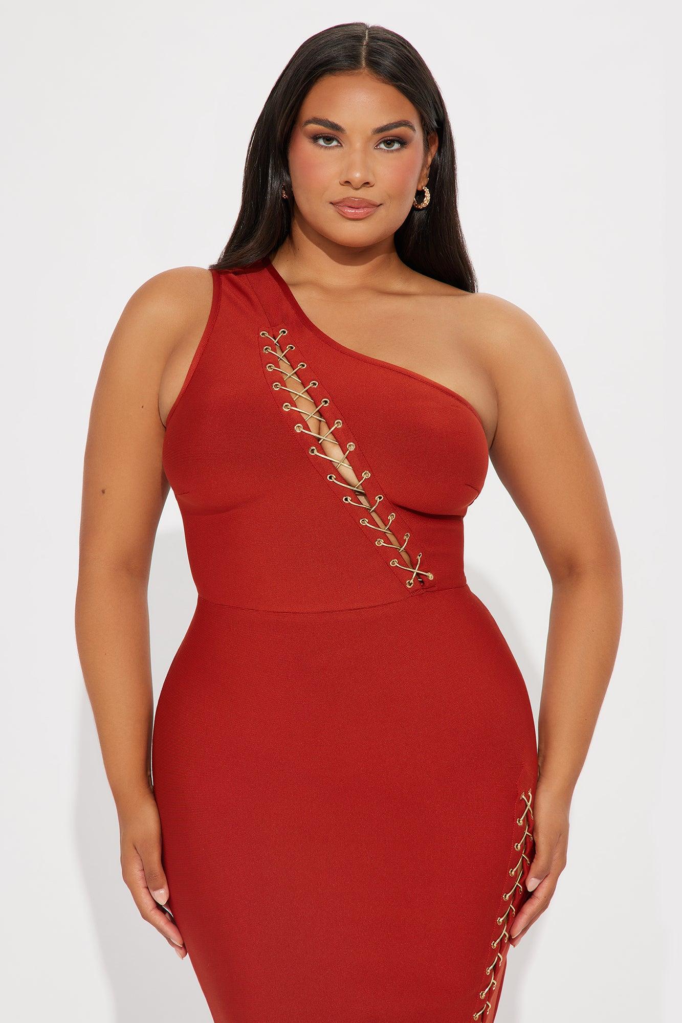 Ambitious Bandage Midi Dress - Copper Product Image