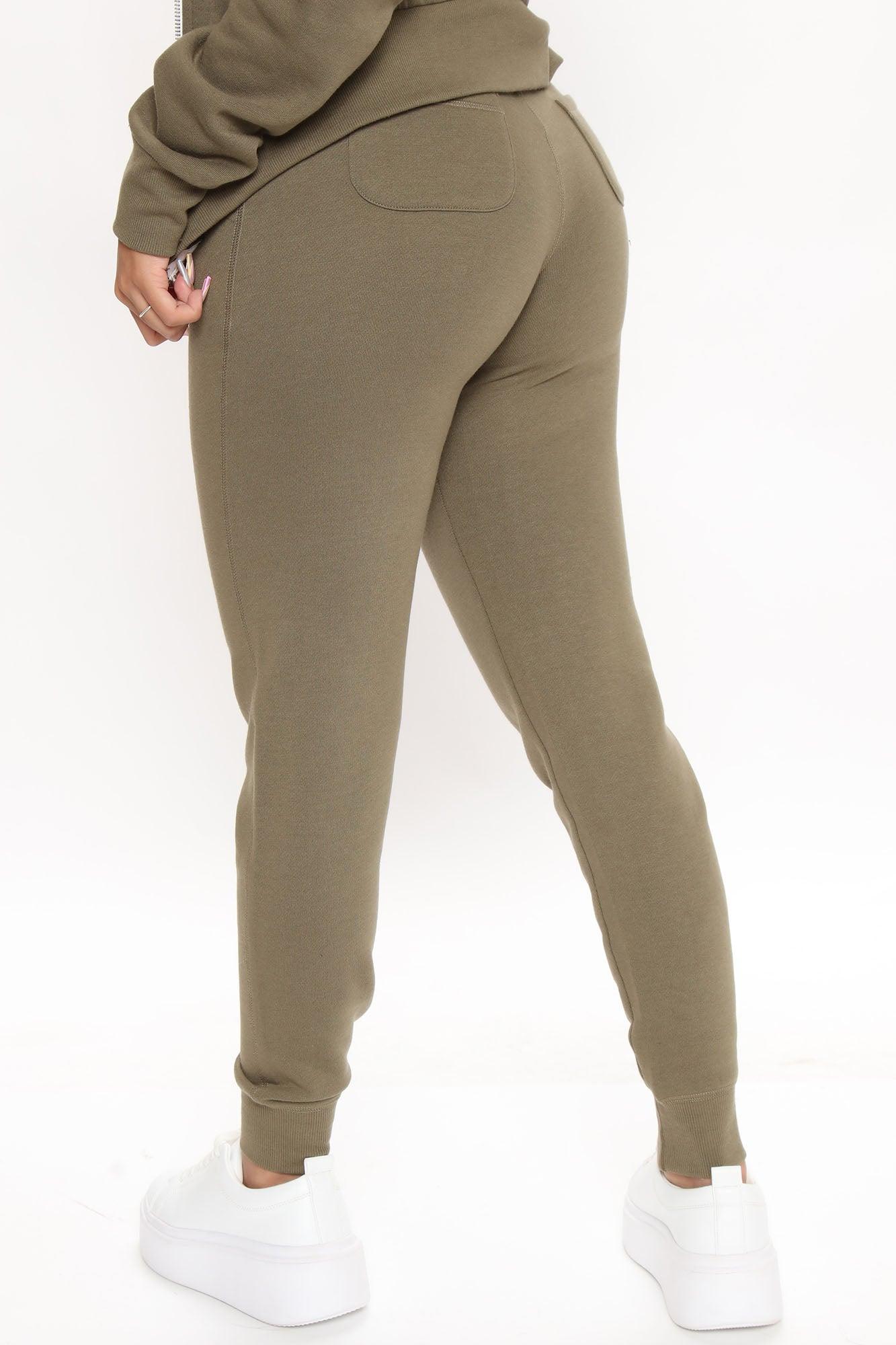 Relaxed Vibe Joggers - Olive Product Image
