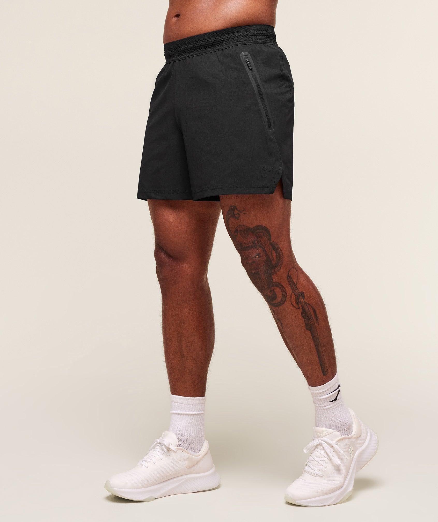 Gymshark Fit Elite 5" Shorts - Black Male Product Image