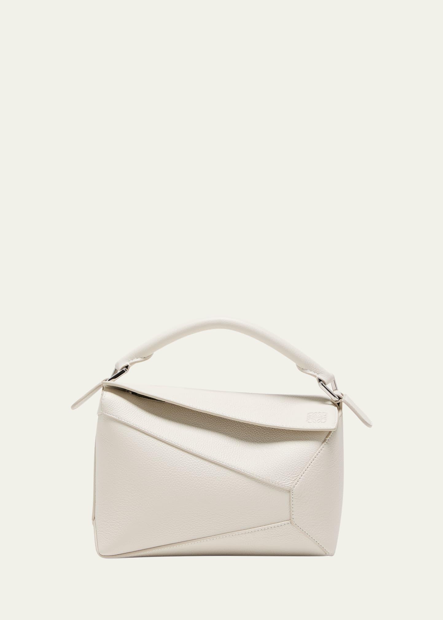 Puzzle Edge Small Top-Handle Bag in Soft Grained Leather Product Image