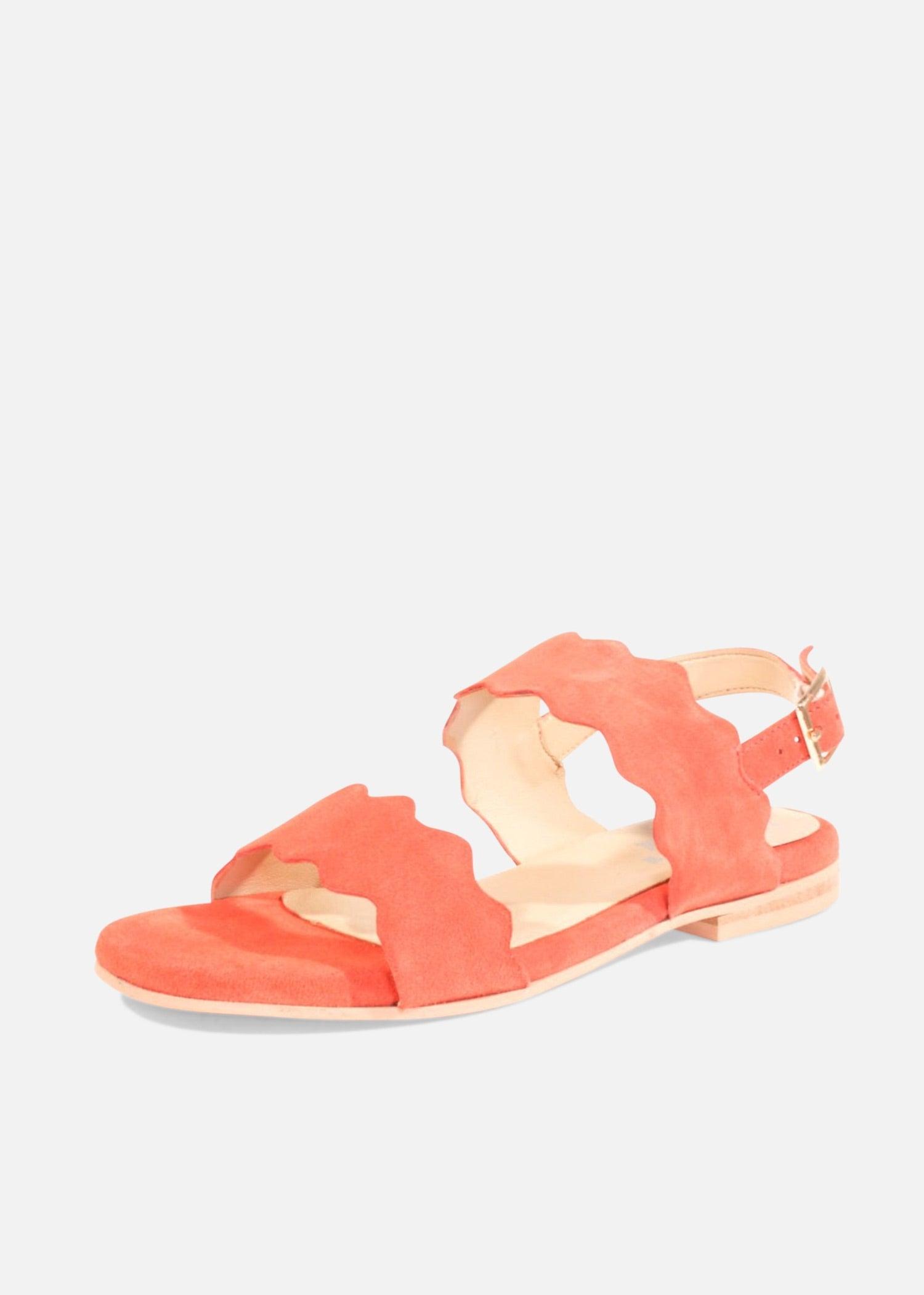 Jarden Suede Scallop Sandals Product Image
