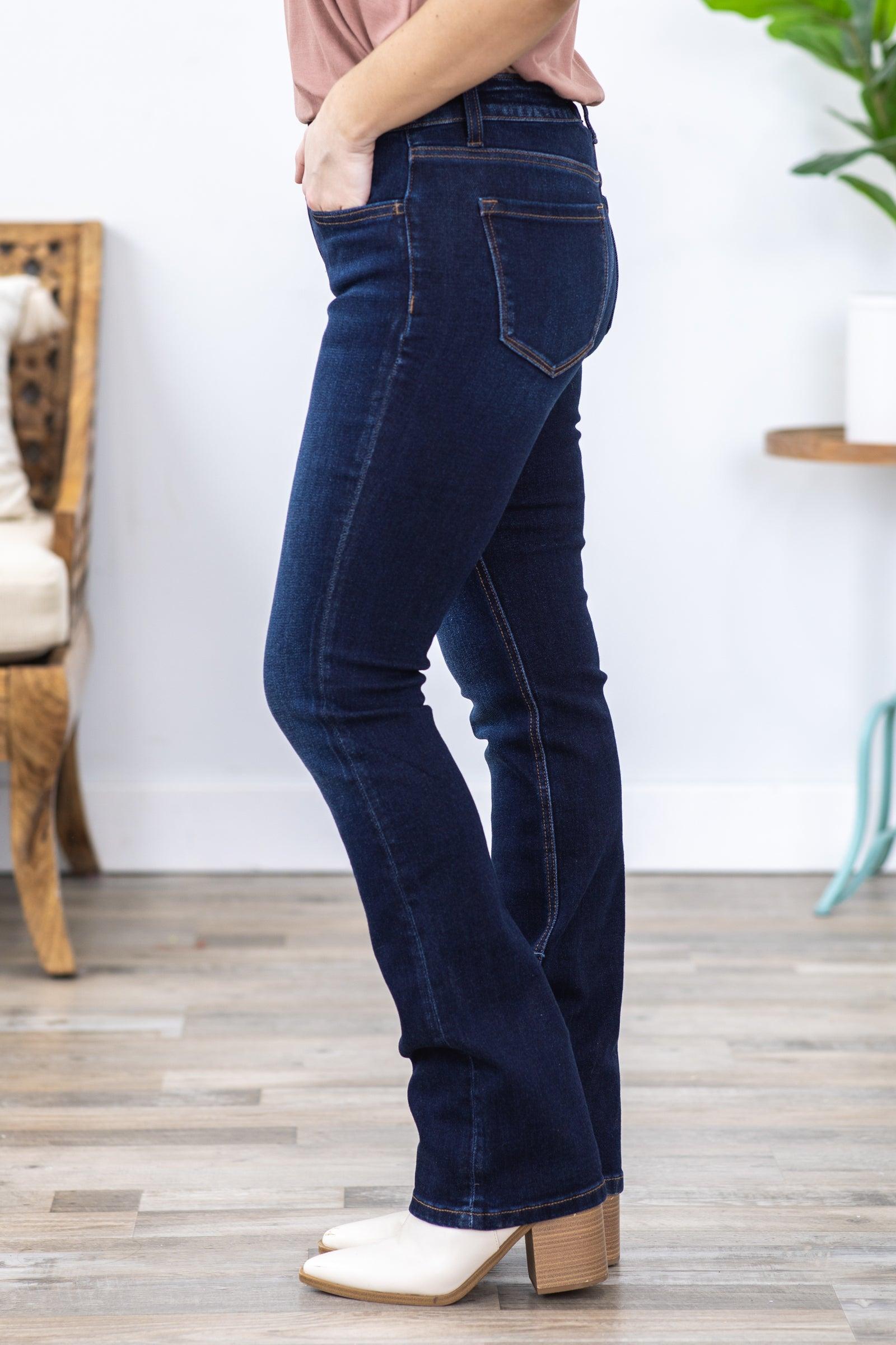 Vervet Dark Mid Rise Bootcut Jeans Product Image
