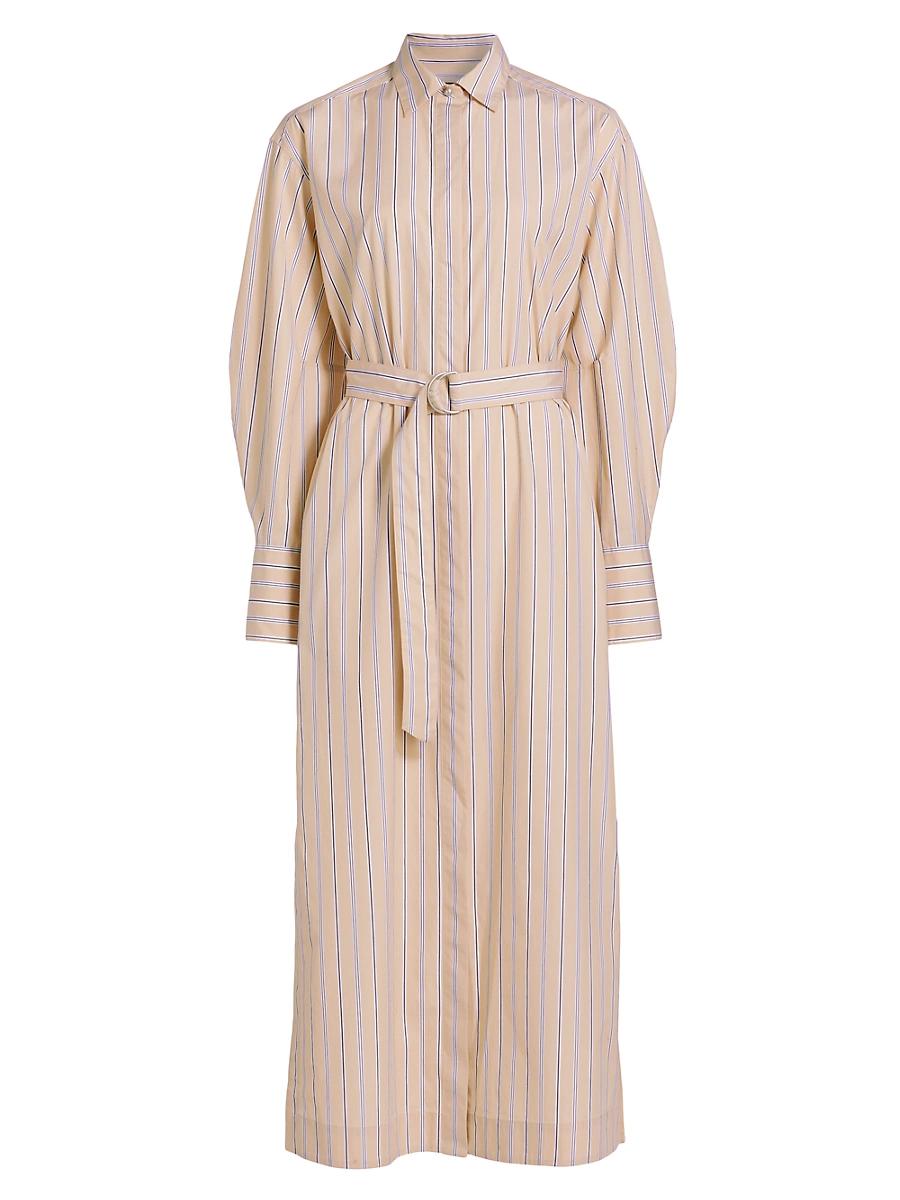 Womens Briar Striped Cotton Poplin Shirtdress Product Image