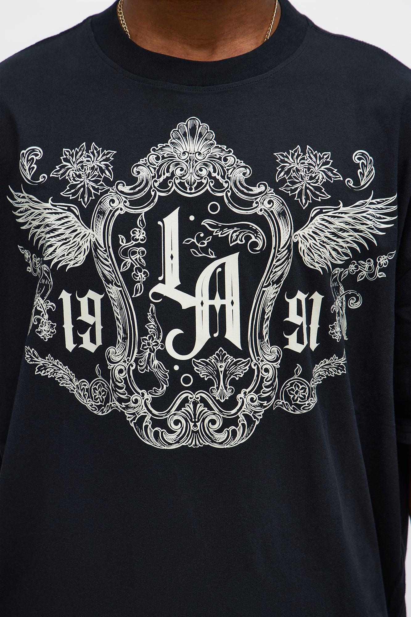 West Coast Royalty Oversized Short Sleeve Tee - Black Male Product Image