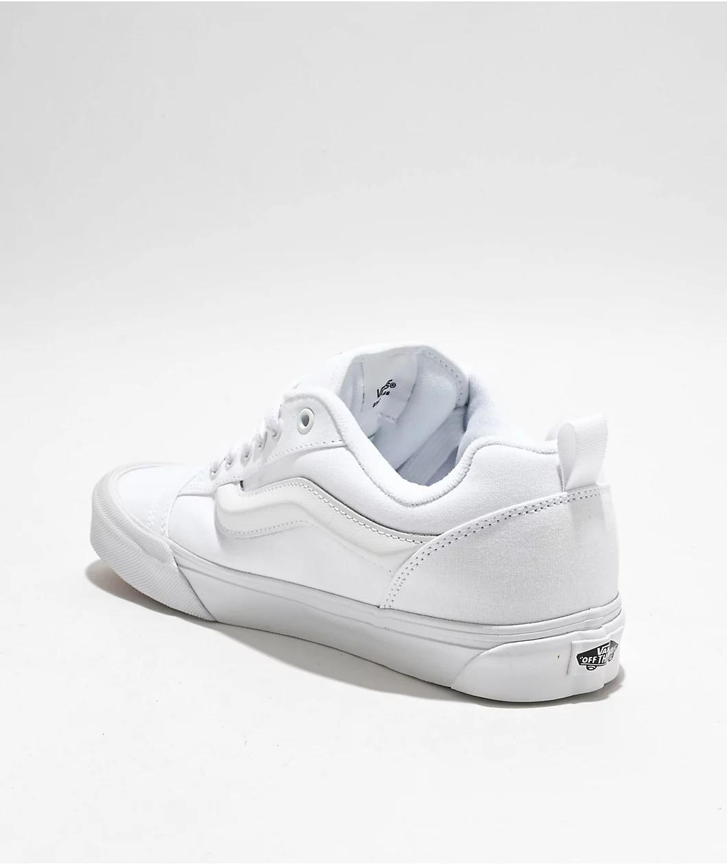 Vans Knu Skool True White Skate Shoes Product Image