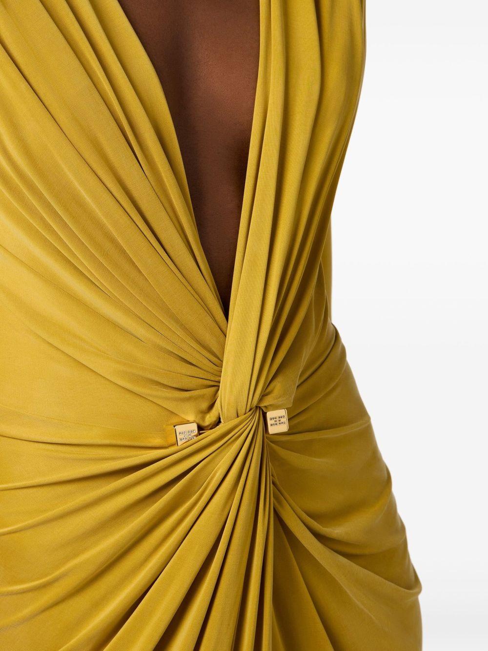 piercing-detail jersey gown Product Image