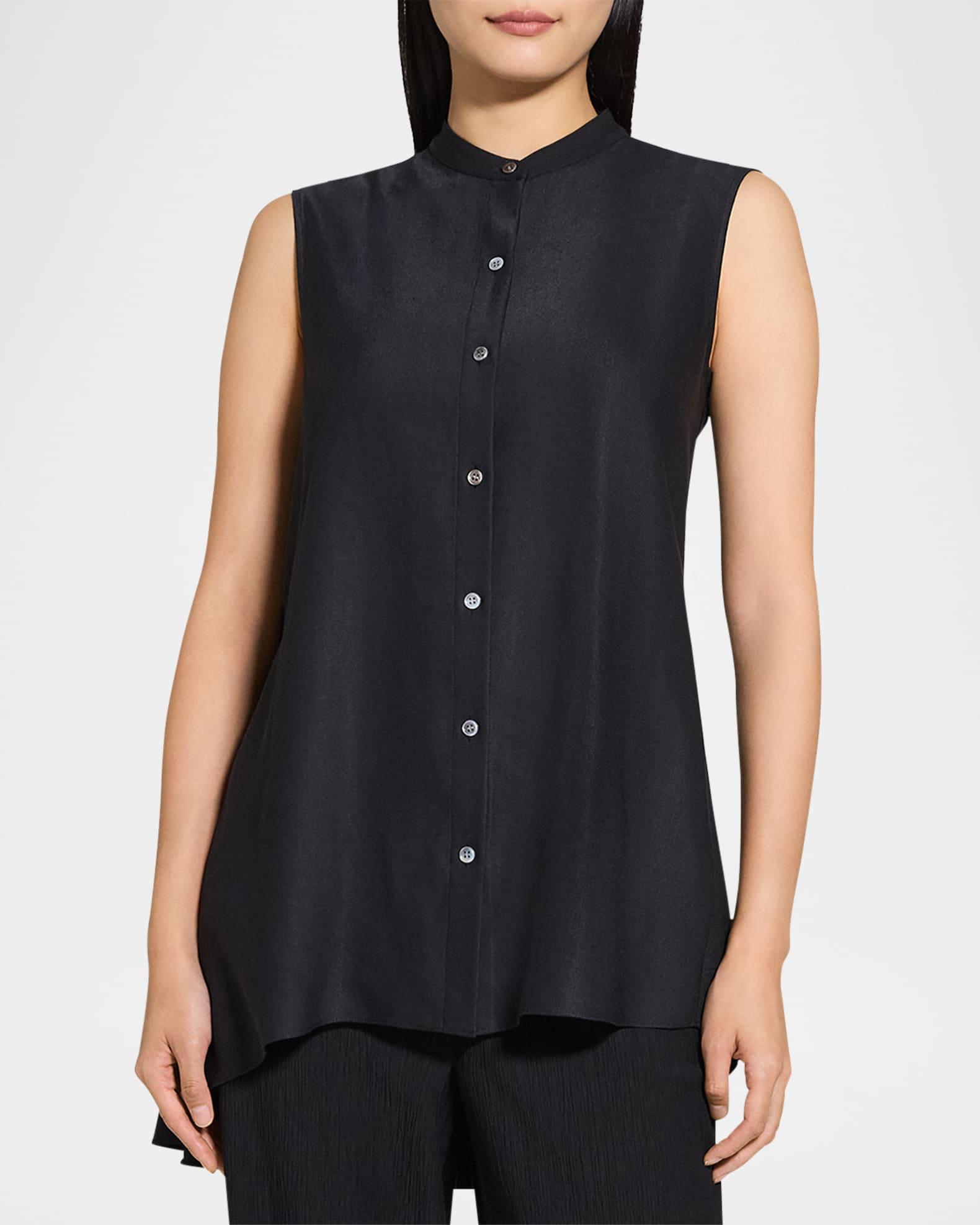 Sleeveless Asymmetric Draped Tunic Product Image