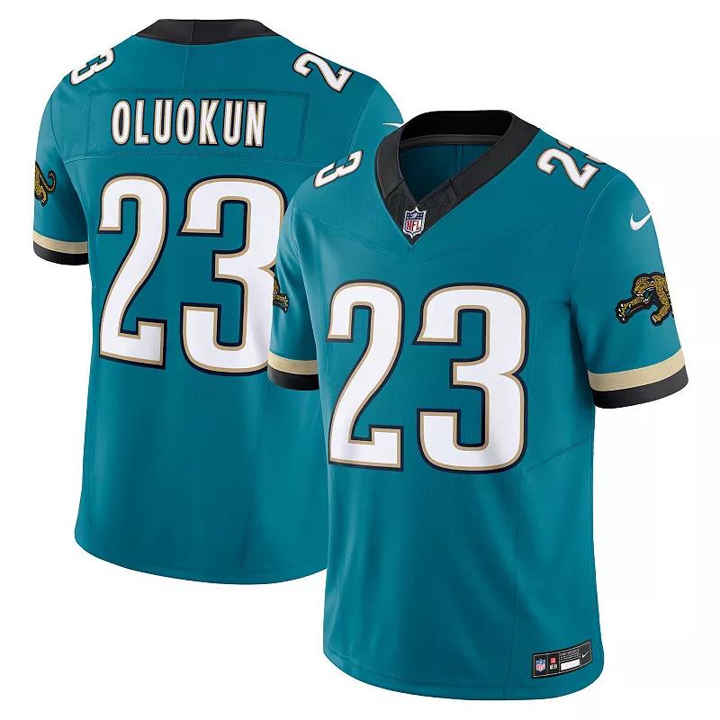 Men's Nike Foye Oluokun Teal Jacksonville Jaguars Prowler Throwback Vapor F.U.S.E. Limited Jersey,  Product Image