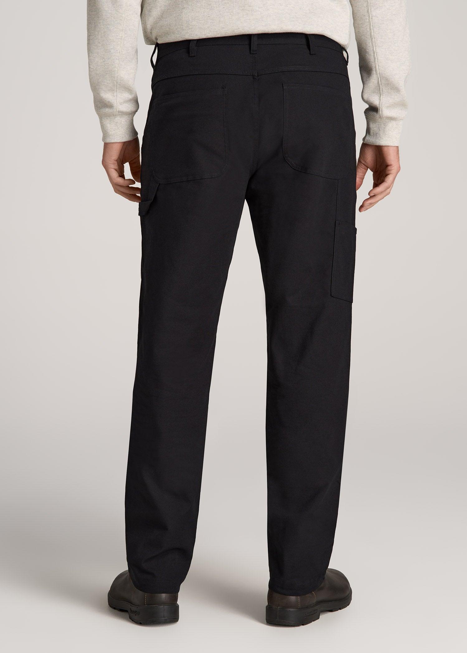 LJ&S Stretch Canvas REGULAR-FIT Carpenter's Pants for Tall Men in Black Male Product Image