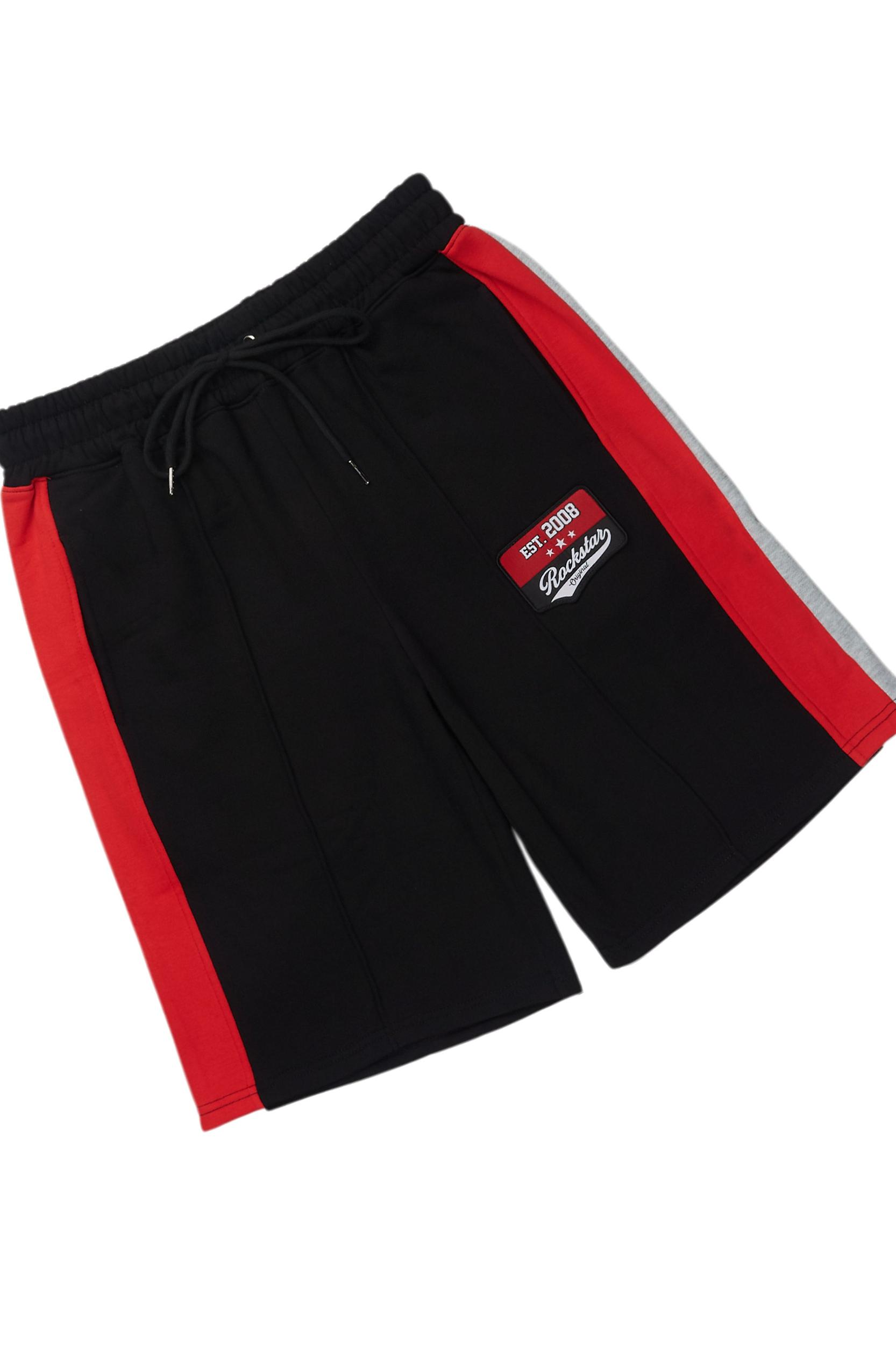 Zavid Black Button Up T-Shirt/Short Set Male Product Image