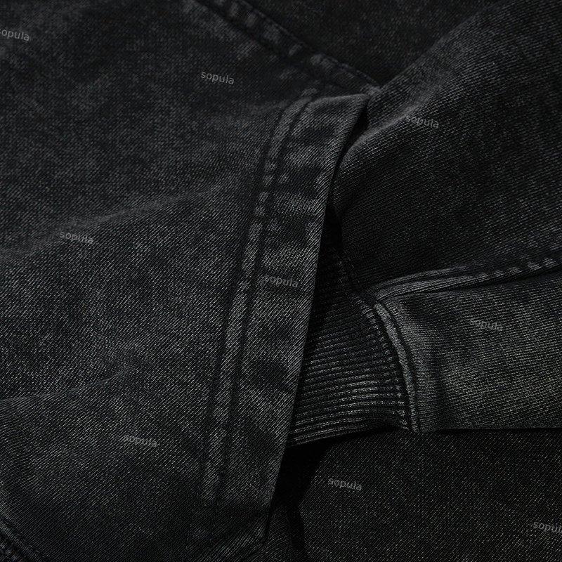 Sopula Relaxed Vintage Fearless Graphic Casual Street Washed Hoodie Product Image