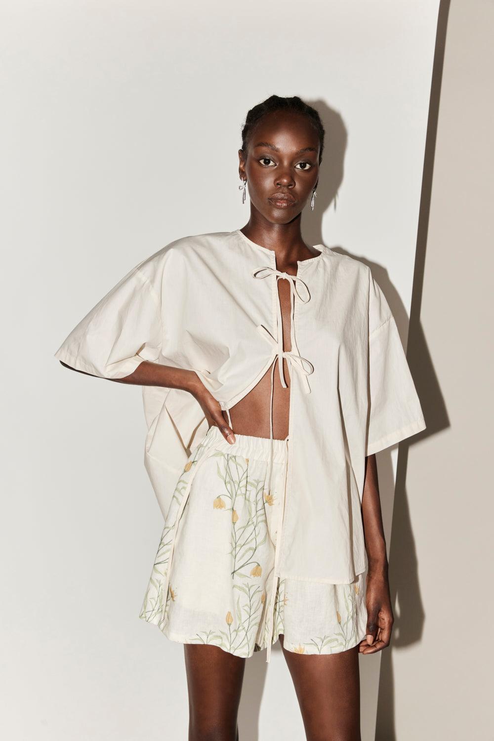 Eliza Linen Shorts Florette Product Image