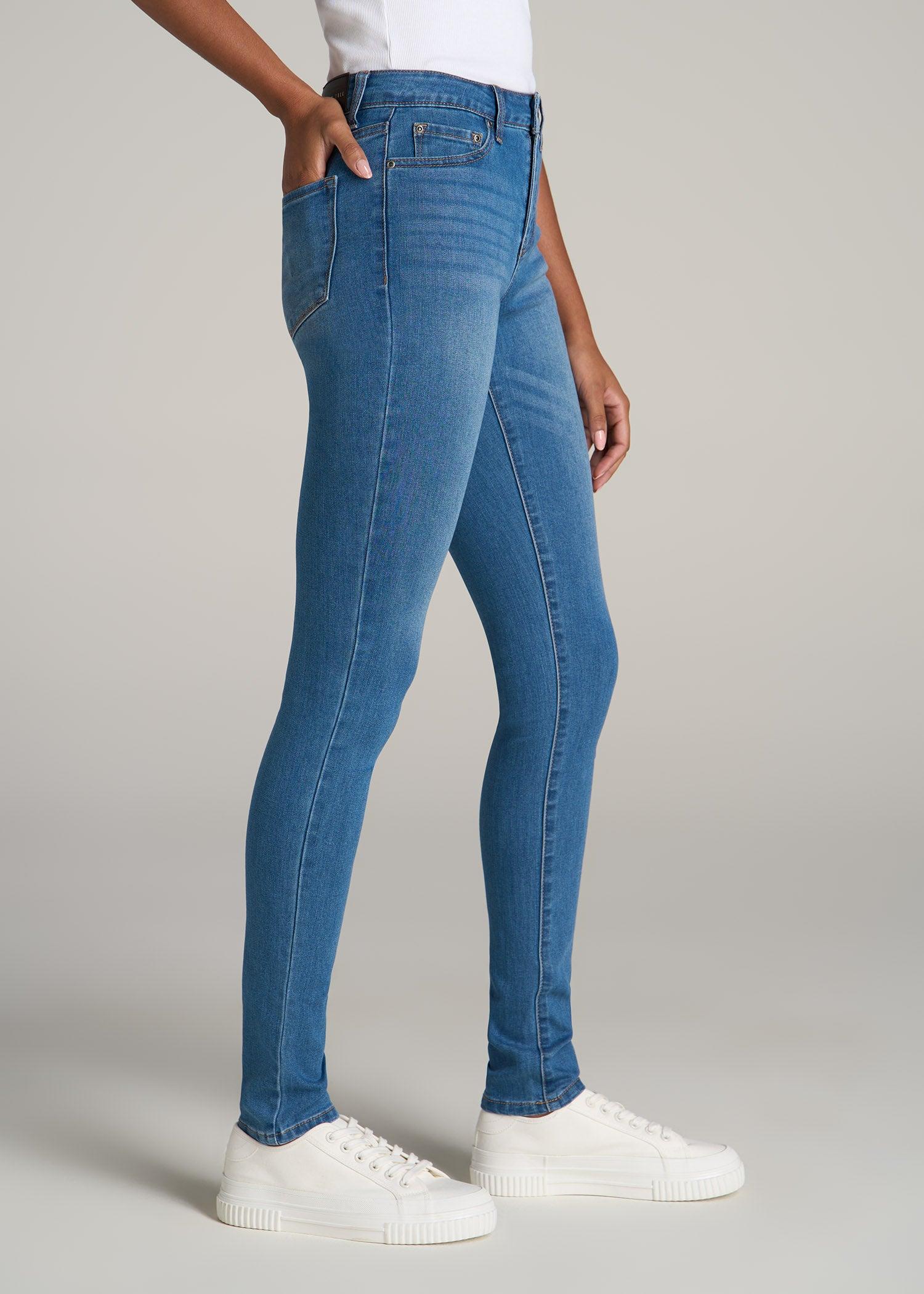 Sarah MID RISE SKINNY Tall Women's Jean in Bright Mid Blue Female Product Image