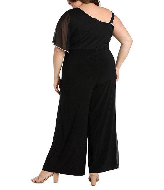 R & M Richards Plus Size Matte Jersey Jumpsuit Product Image