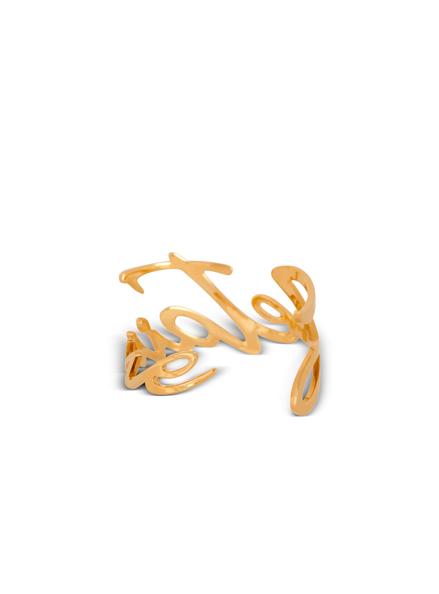 "Je t'aime" brass bracelet  Product Image