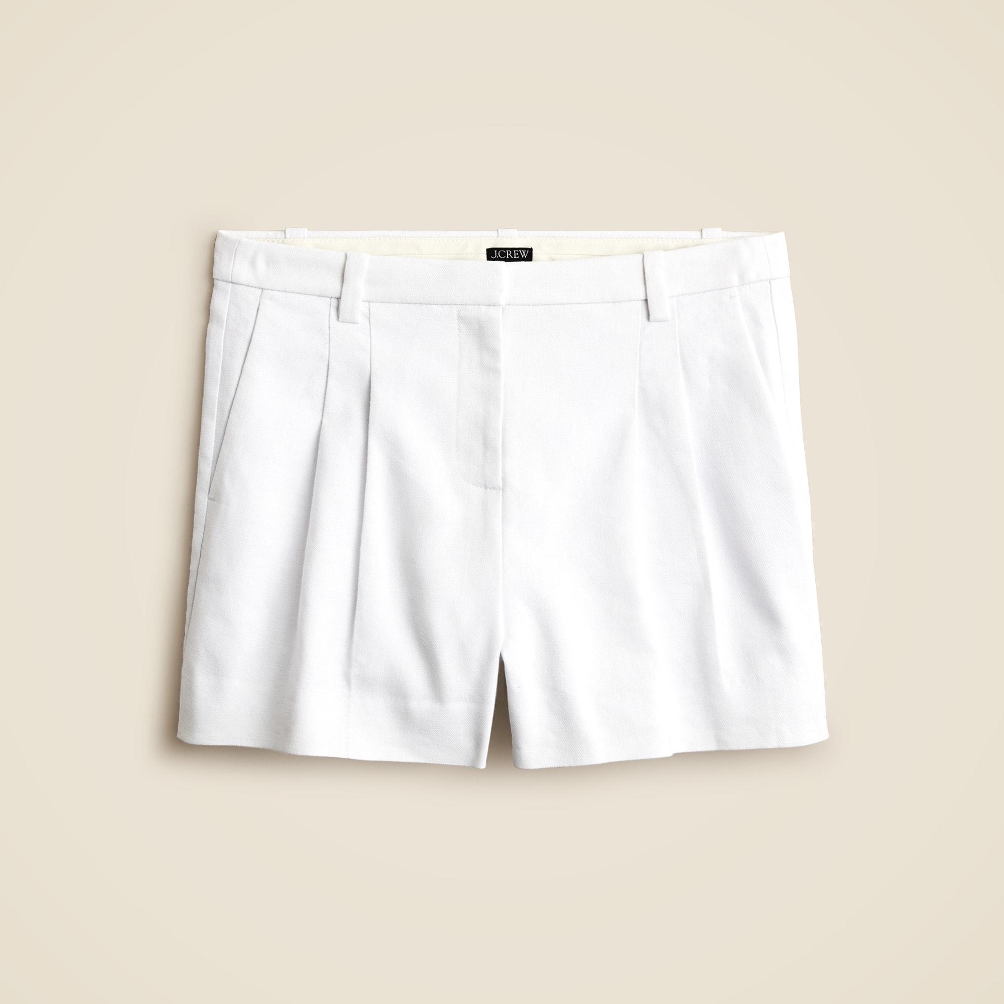 Lucia short in stretch linen blend Product Image