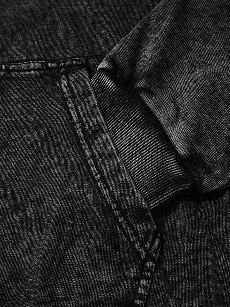 Fly By Choice X Spacestation Graphic Print Acid Wash Hoodie Product Image