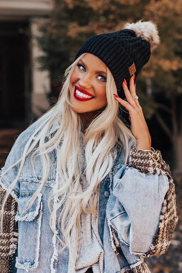 Fall Festival Beanie In Black Product Image