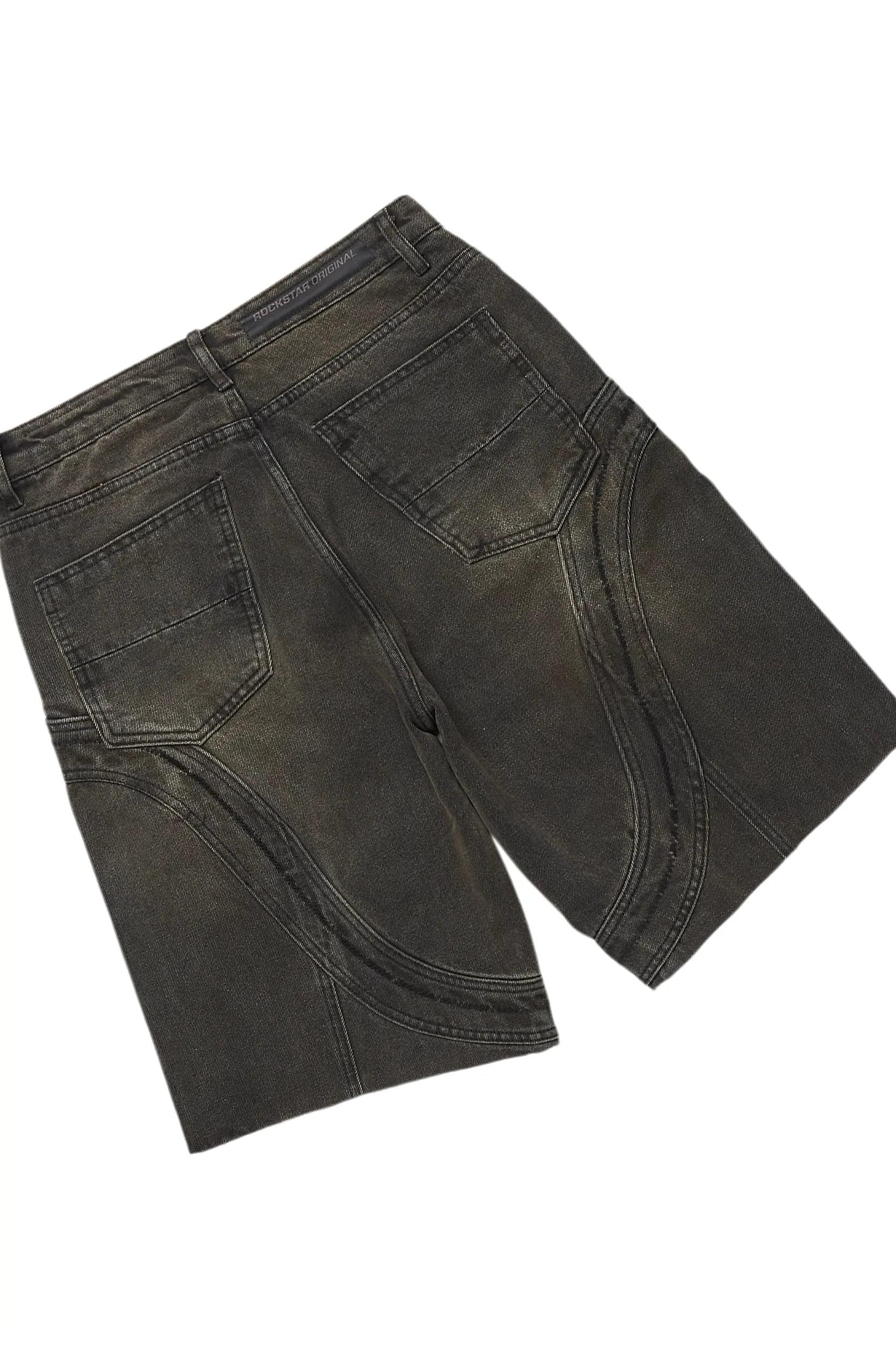 Gonen Black T-Shirt/Denim Short Set Male Product Image