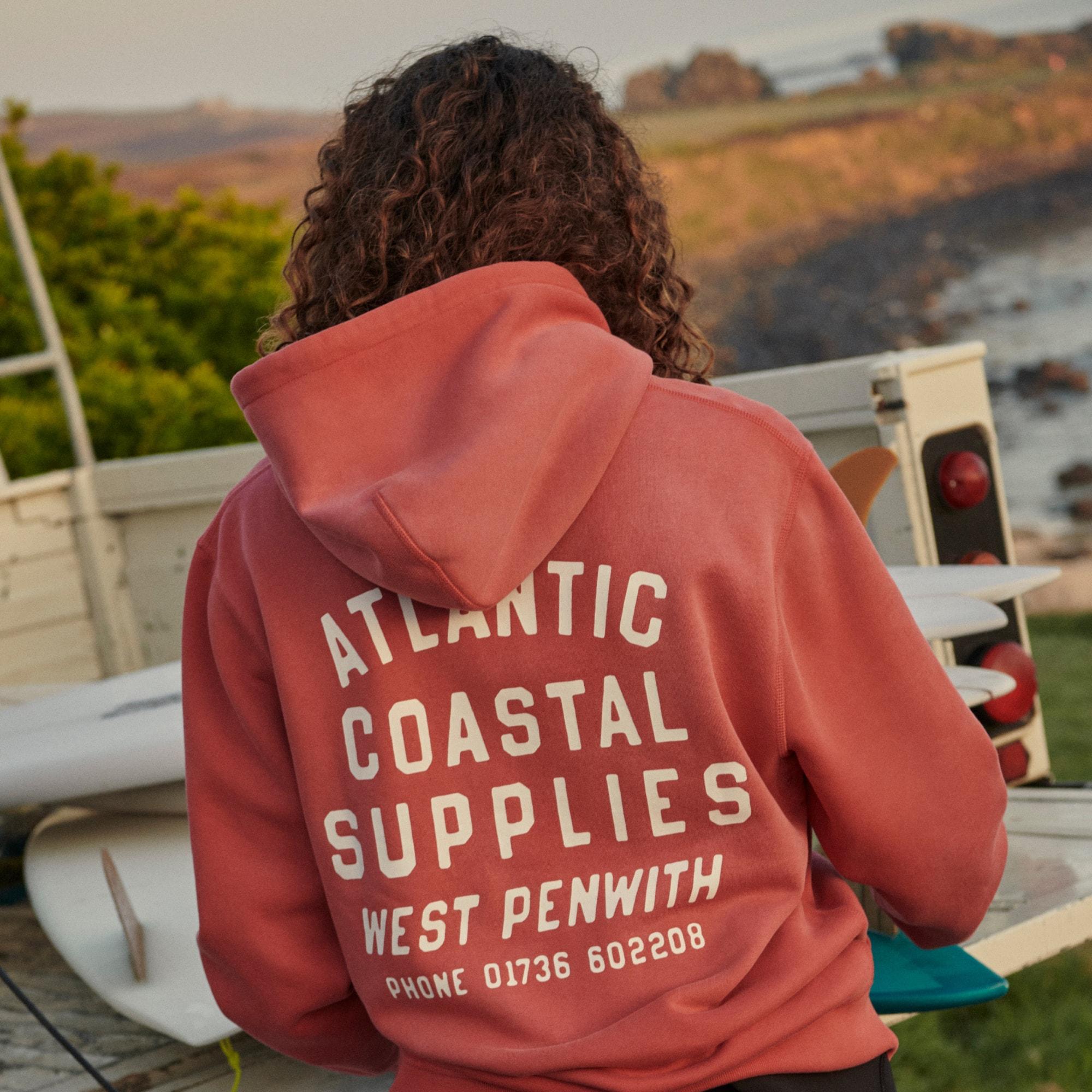 Atlantic Coastal Supplies X J.Crew graphic fleece hoodie Product Image