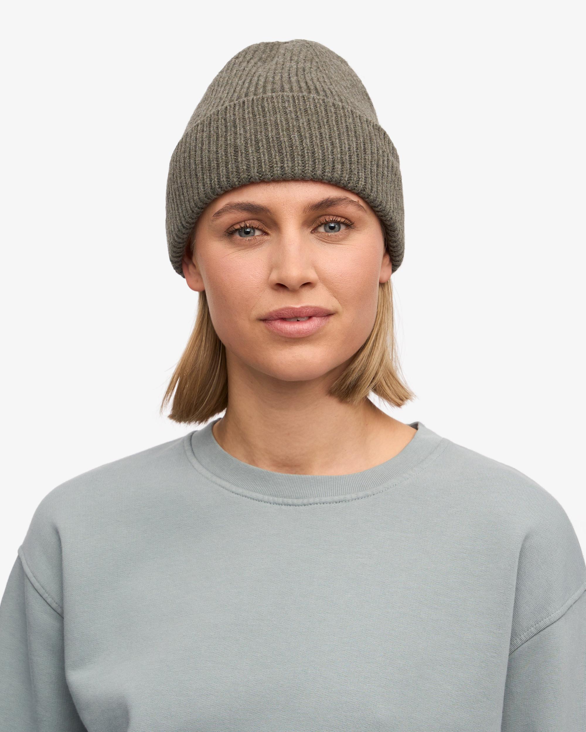 Merino Wool Beanie - Dusty Olive Product Image