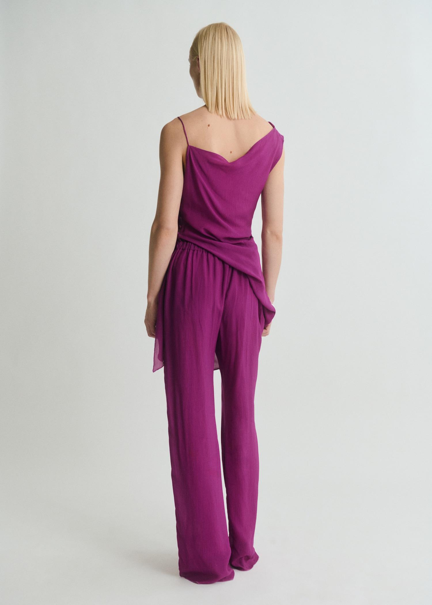 Flowy straight-fit pants - Women | MANGO USA Product Image