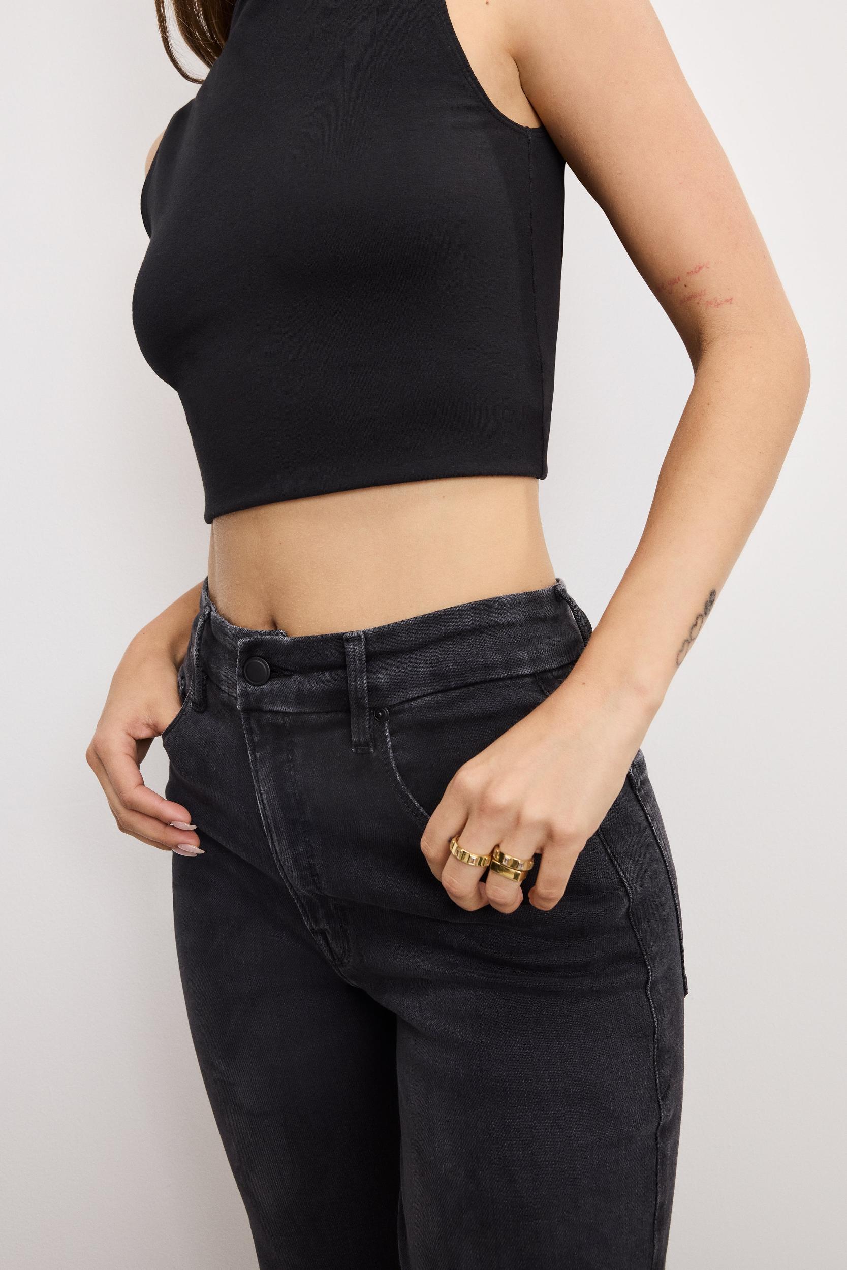 SOFT TECH GOOD TRUE STRAIGHT JEANS | BLACK343 Product Image