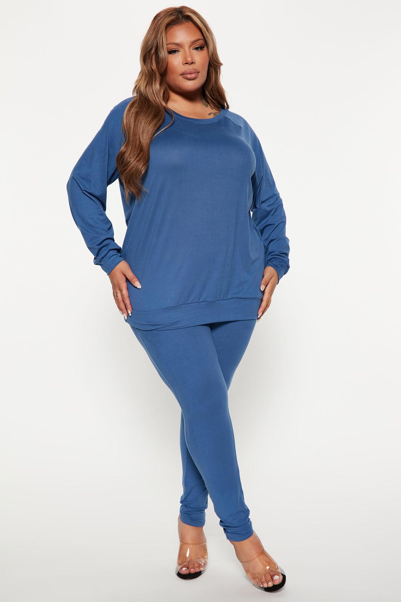 Kick Back Legging Set - Blue Product Image