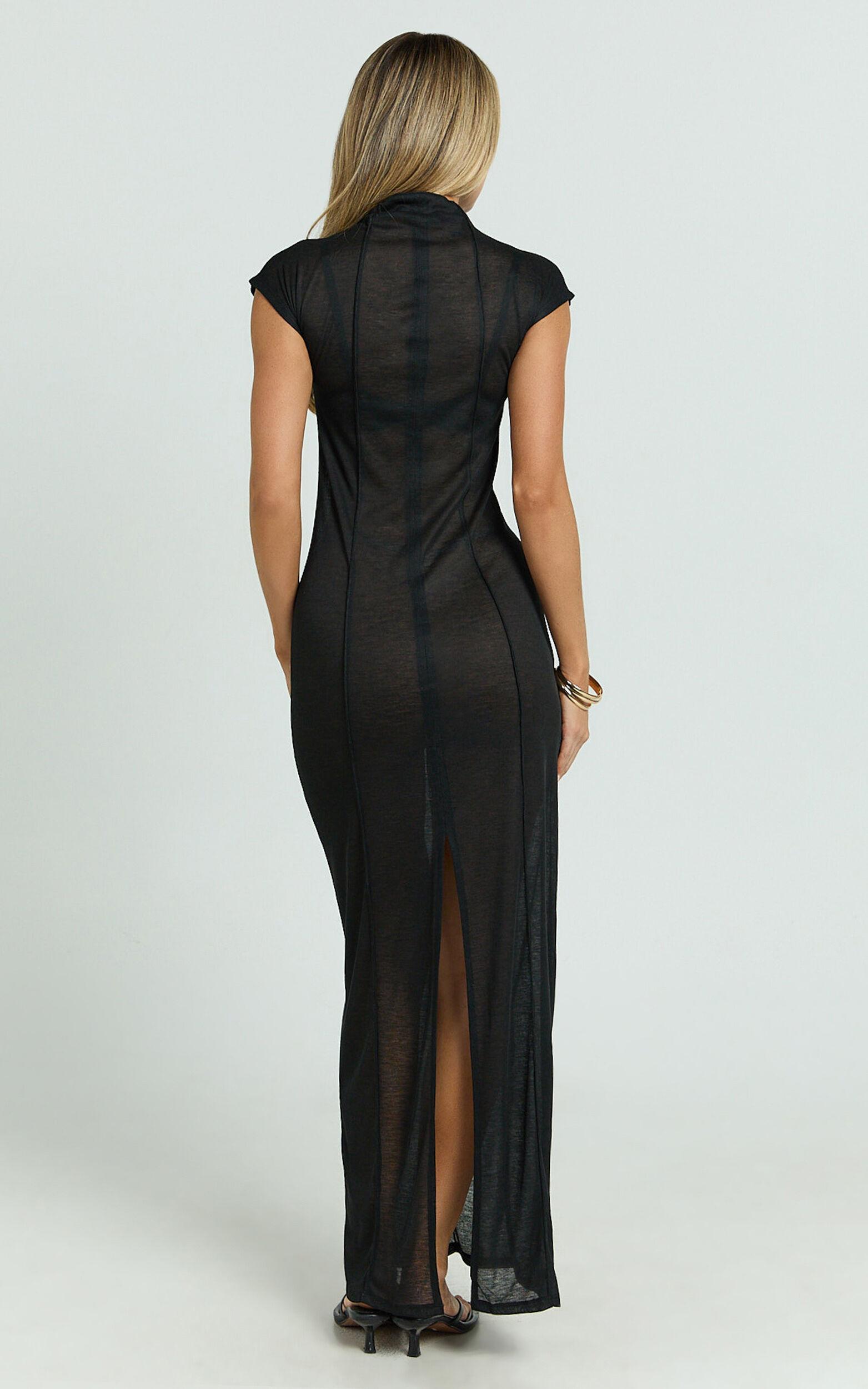 Lioness - Refined Maxi Dress in Onyx Product Image