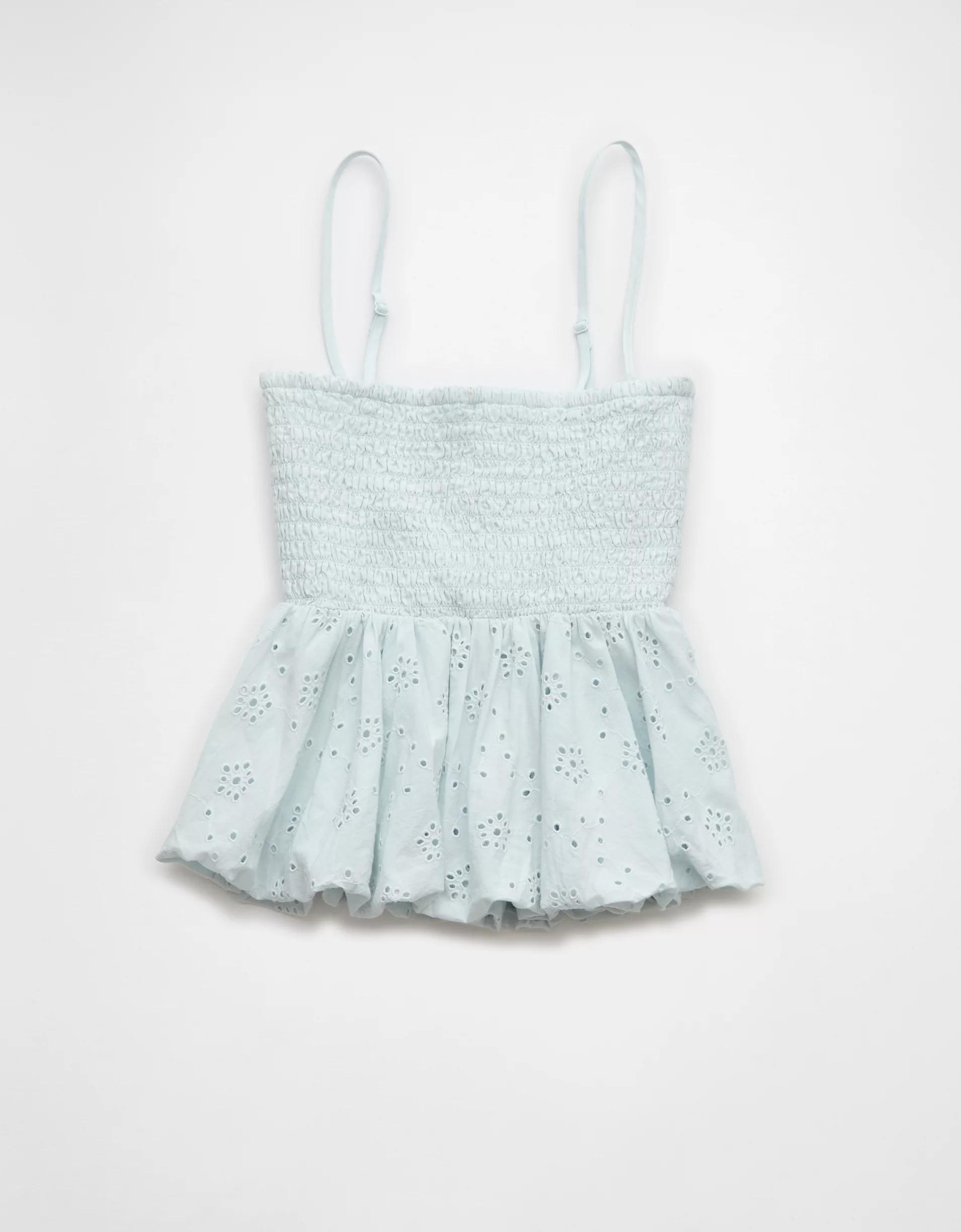 AE Eyelet Bubble Tube Top Product Image