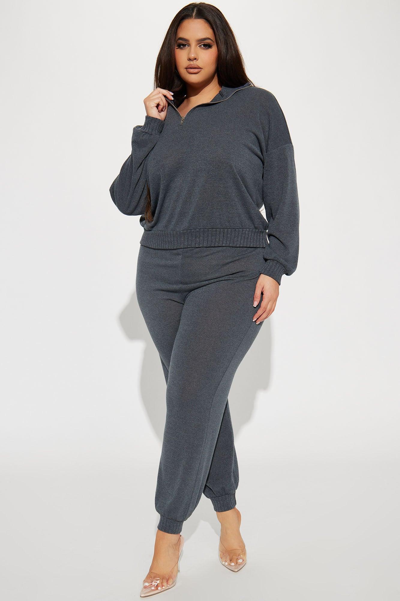 Right Again Jogger Set  - Charcoal Product Image