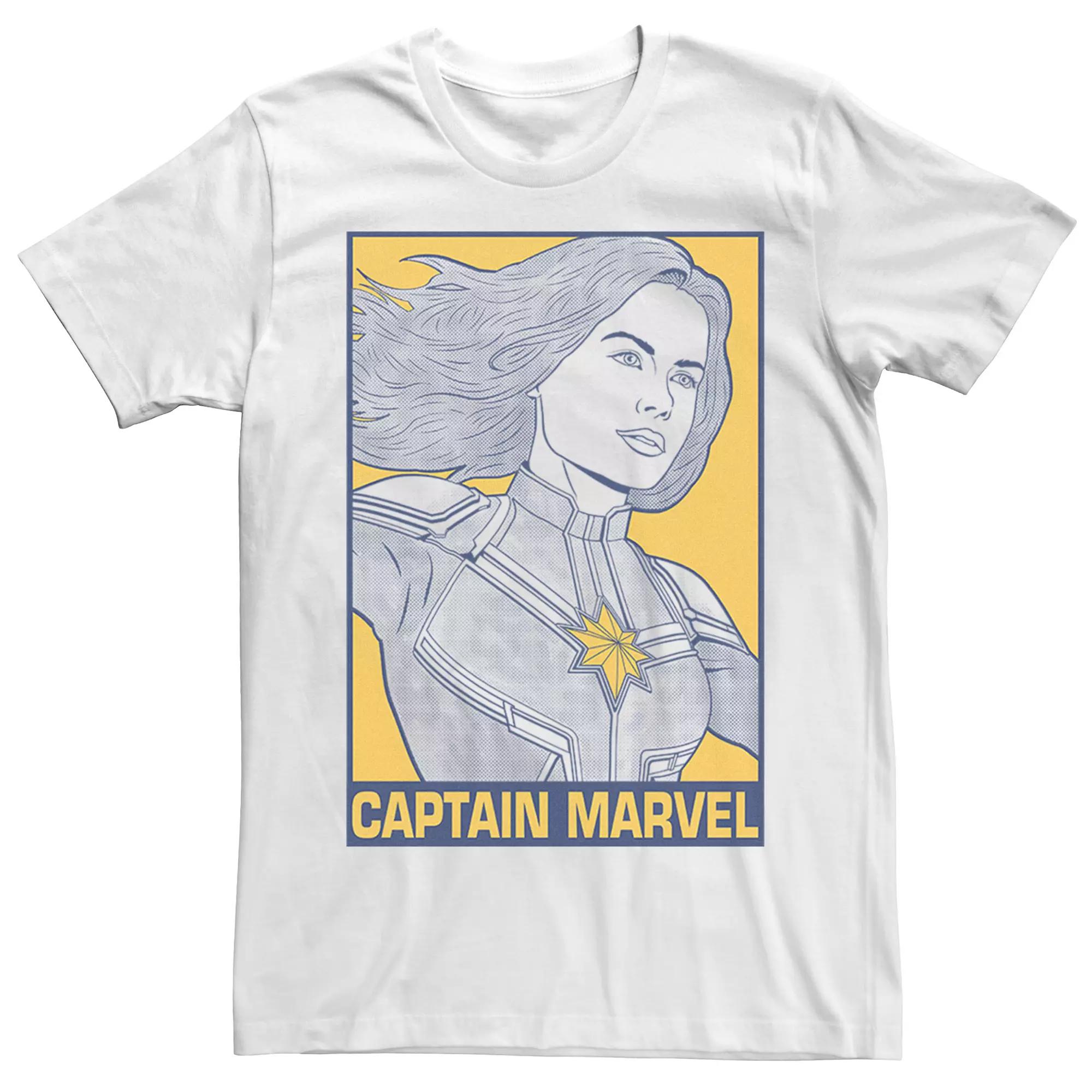 Men's Marvel Avengers Pop Captain Marvel Tee,  Product Image