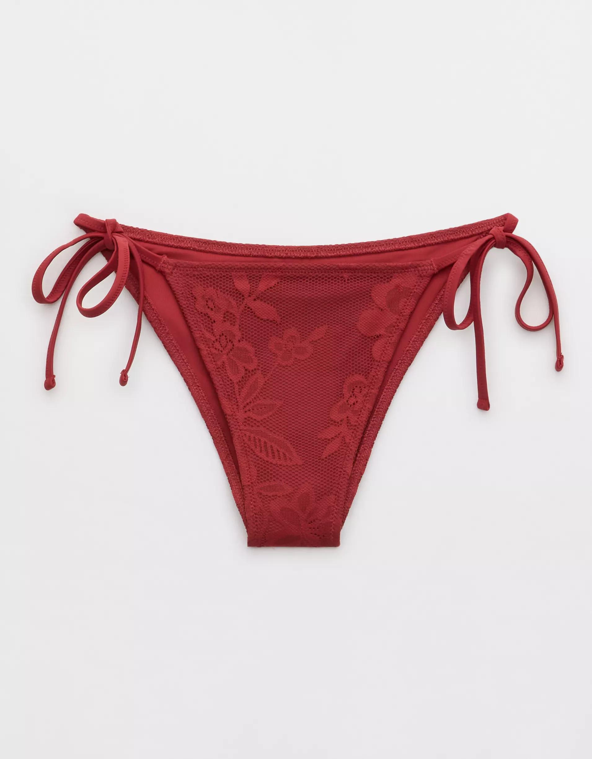 Aerie The Sunbun Lace Bikini Bottom Product Image