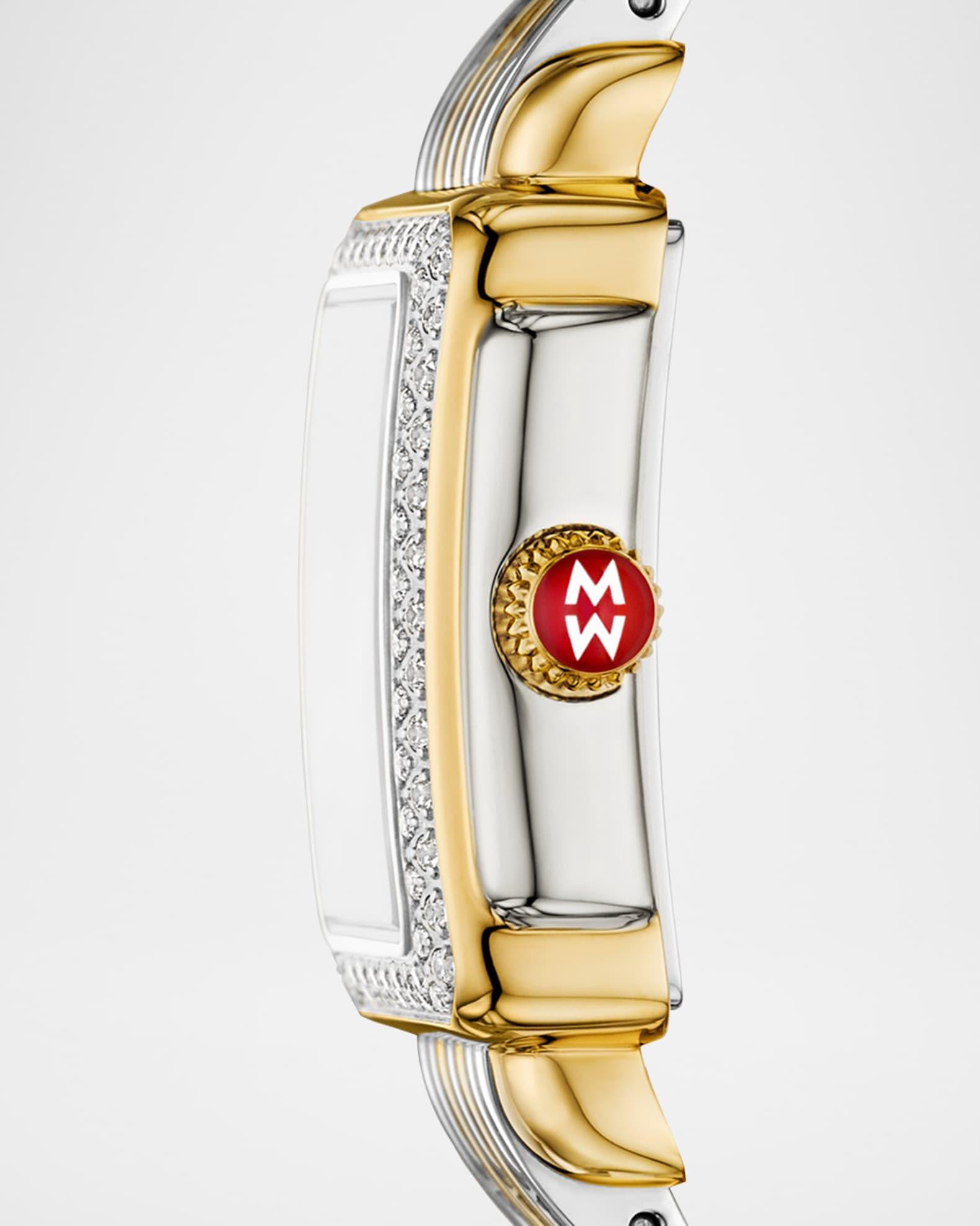 Deco Madison Mini Diamond Two-Tone 18K Gold-Plated Bracelet Watch Product Image
