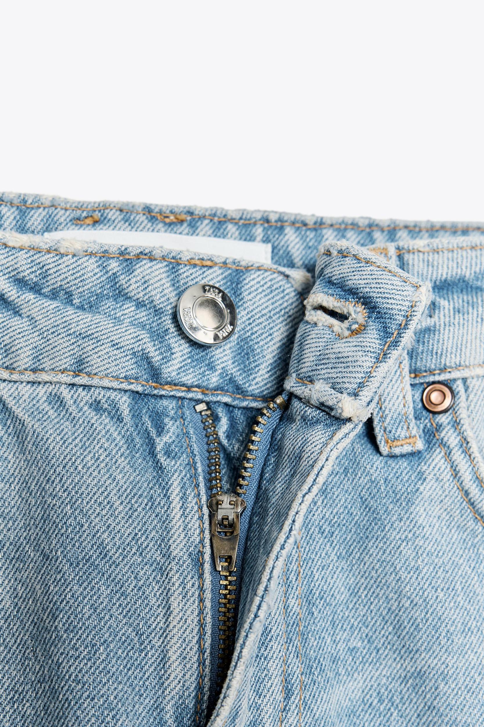 Z1975 CONTRAST MID-RISE WIDE LEG JEANS Product Image