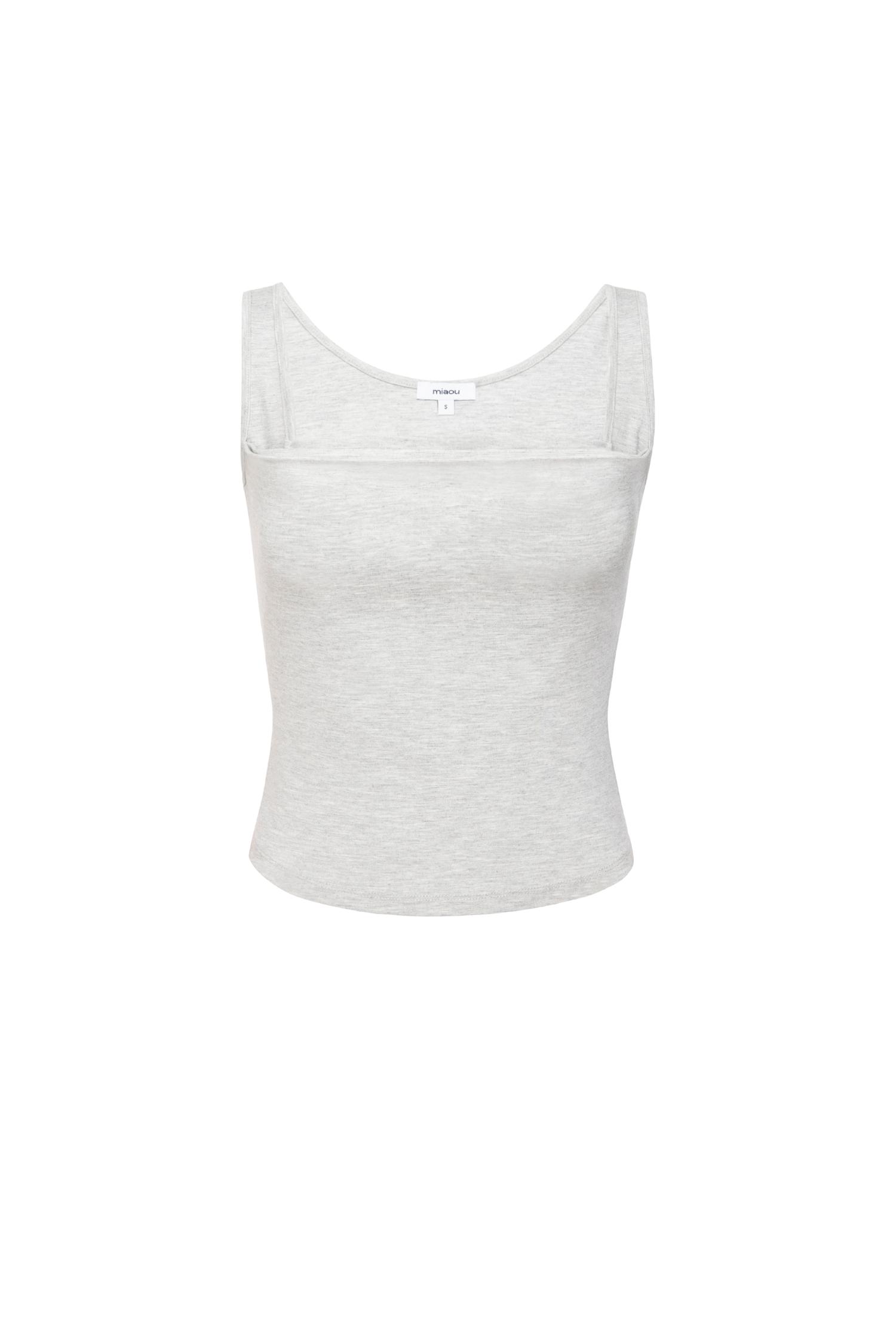LUNA TOP - HEATHER GREY Product Image