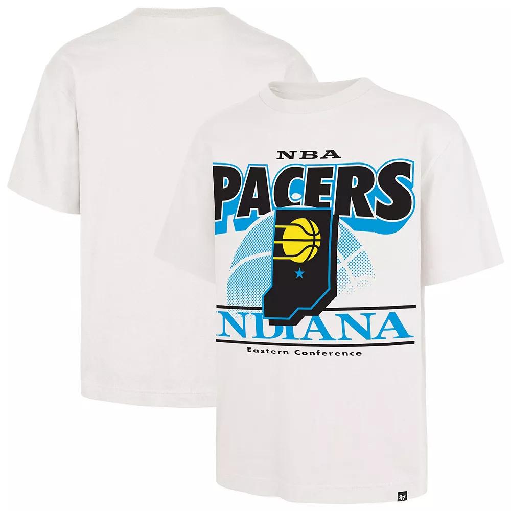 Men's '47  White Indiana Pacers City Edition Shifty Foundation T-Shirt, Size: XL Product Image