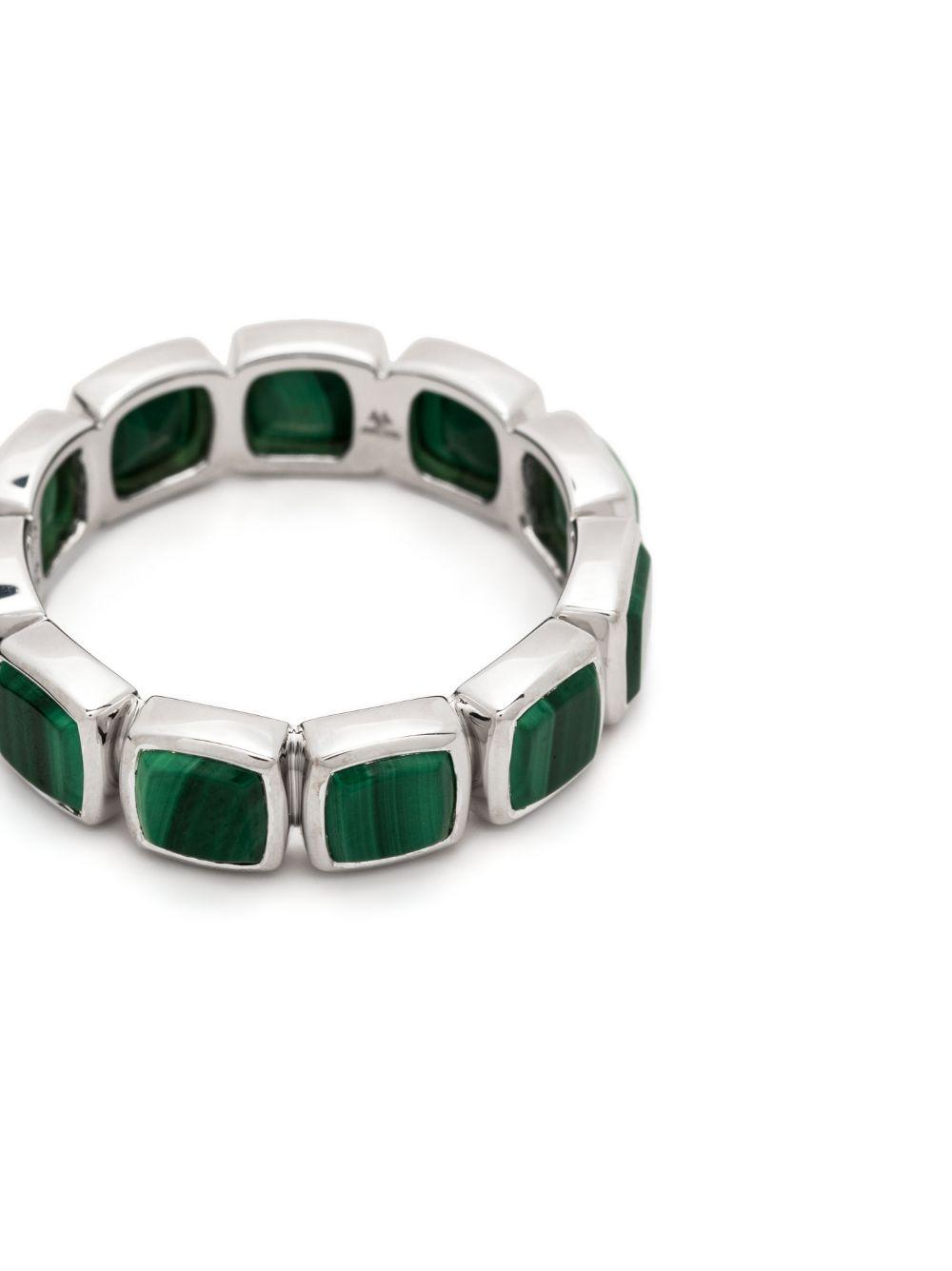 Cushion Band malachite ring Product Image