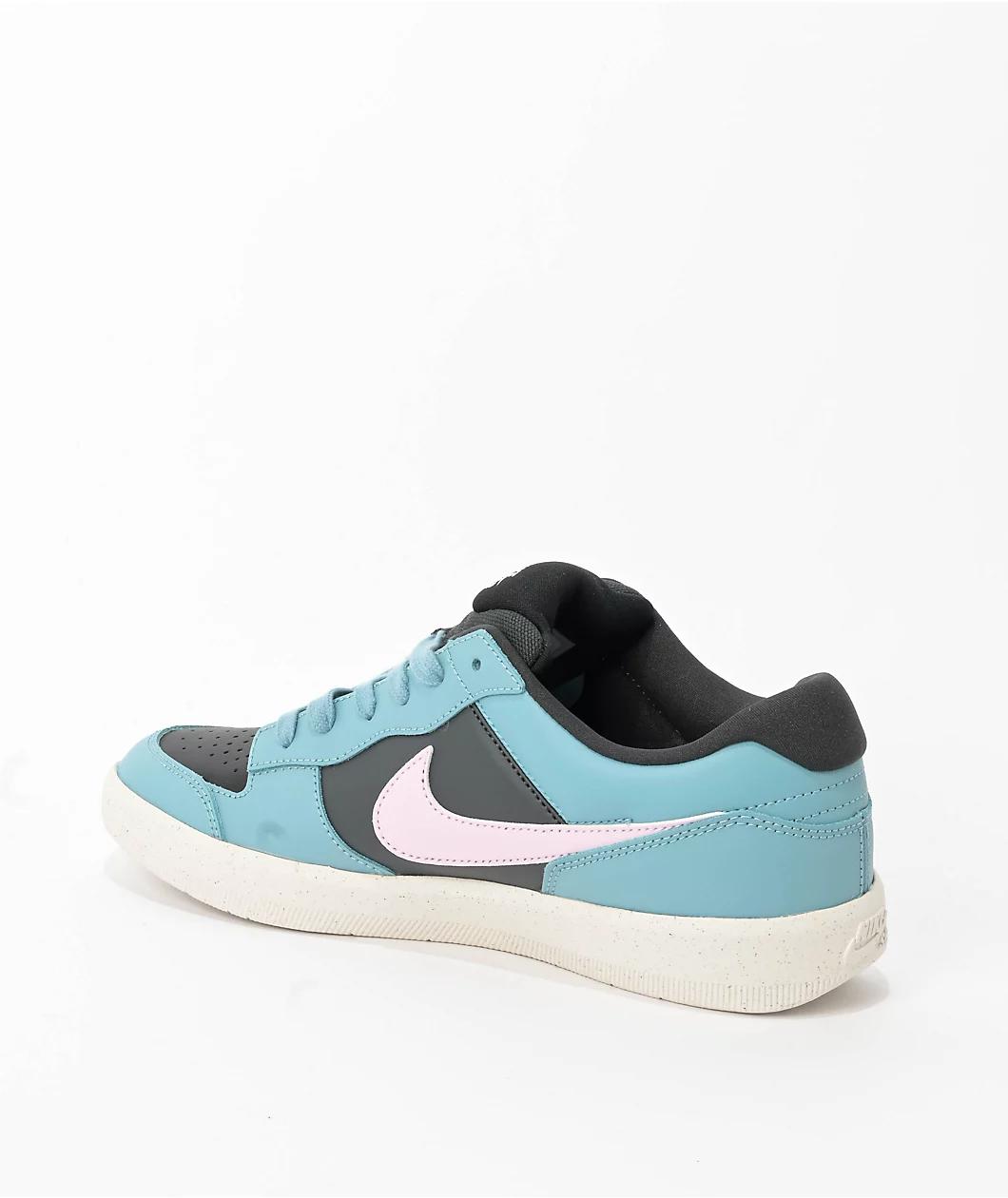 Nike SB Force 58 Denim Turquoise & Dark Smoke Grey Skate Shoes Product Image