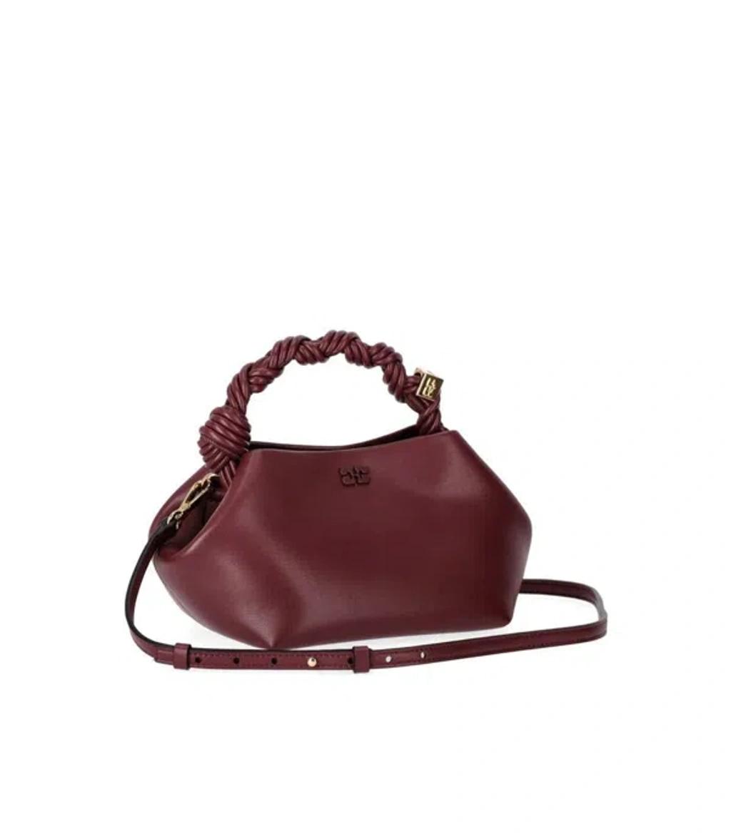 GANNI Bordeaux Mini Bou Handbag In Red Product Image