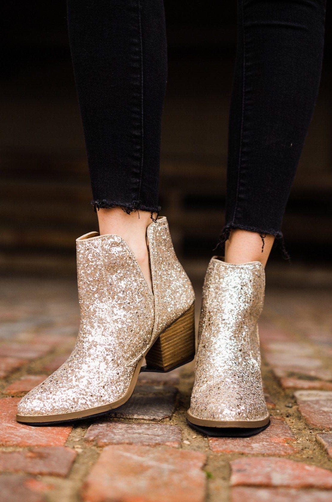 Fiera Booties in Gold (Online Exclusive) Product Image