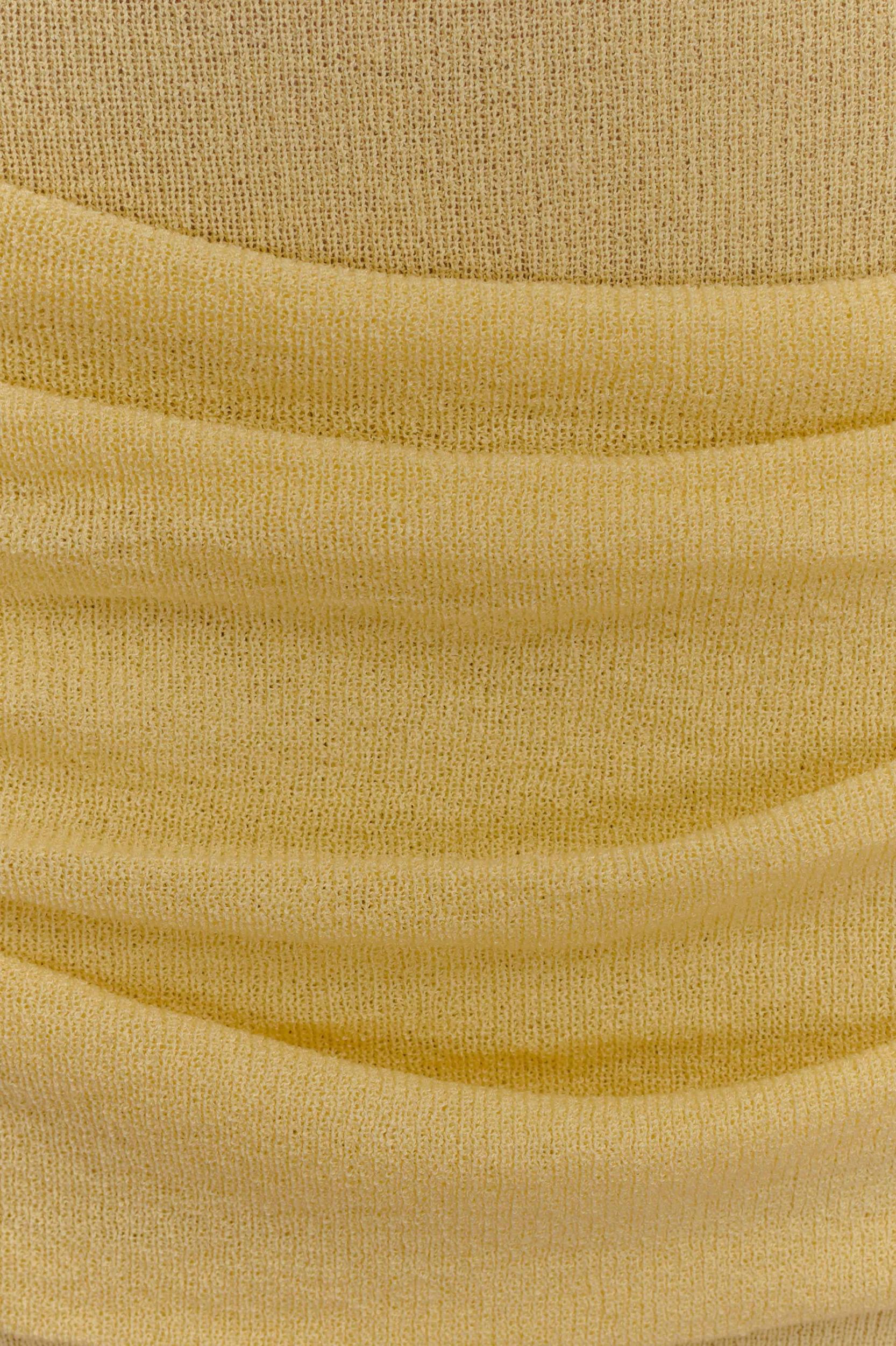 Elora Strapless Knit Maxi Dress - Lemon Product Image