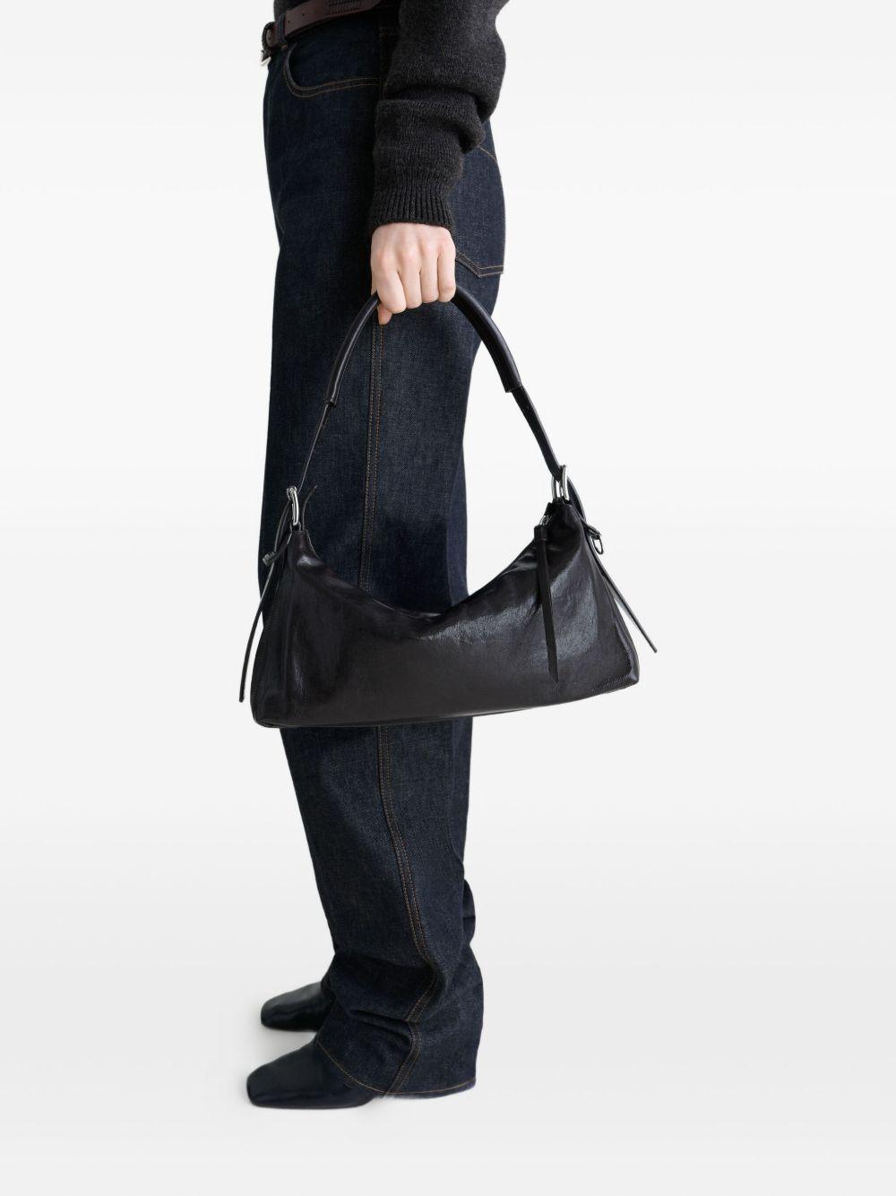 belted leather shoulder bag Product Image