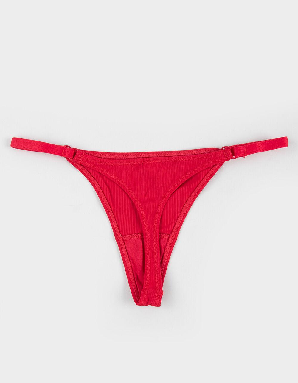 FULL TILT Micro Side Strap Thong - RED Product Image