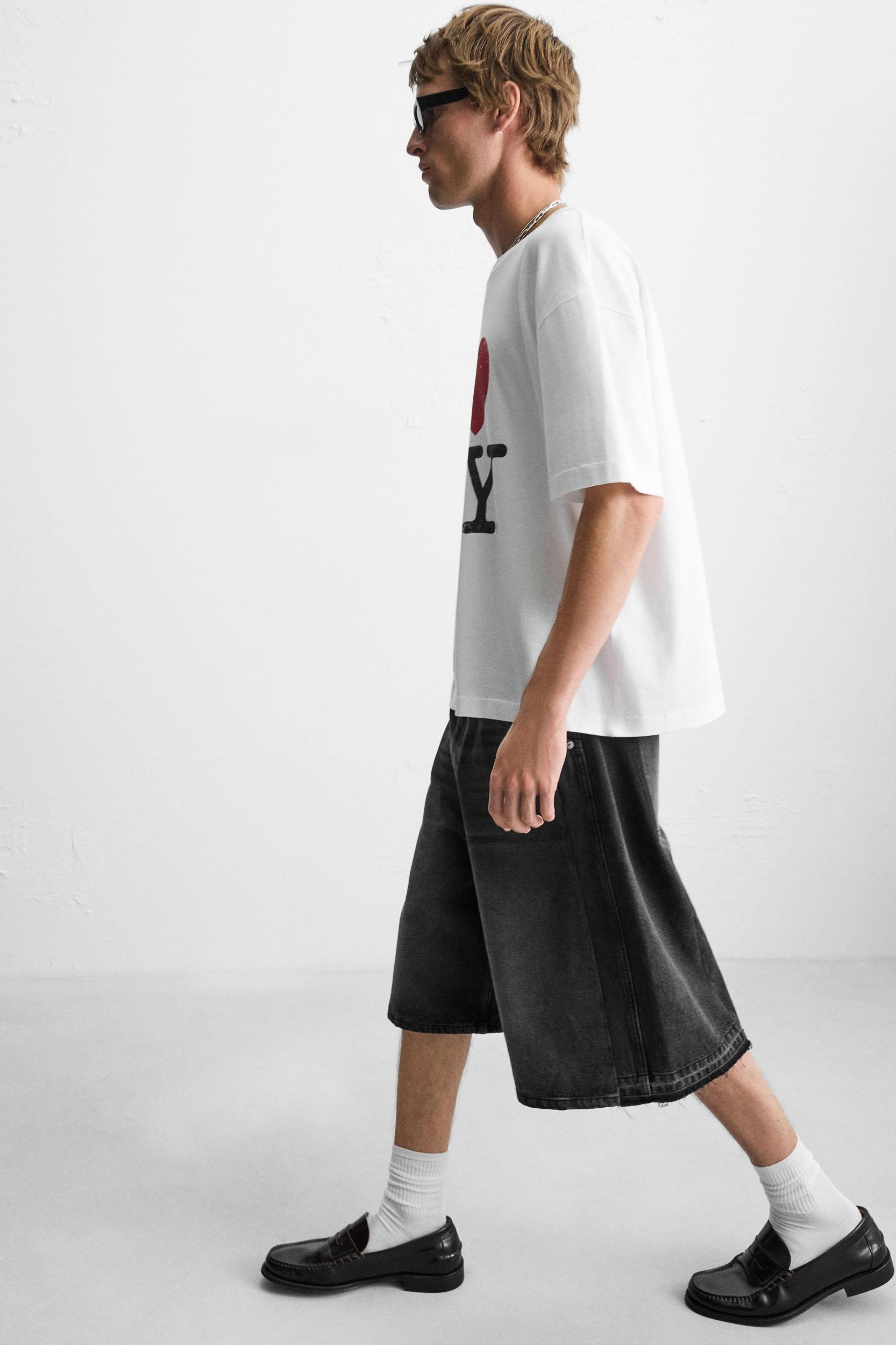 BAGGY FIT DENIM SHORTS Product Image