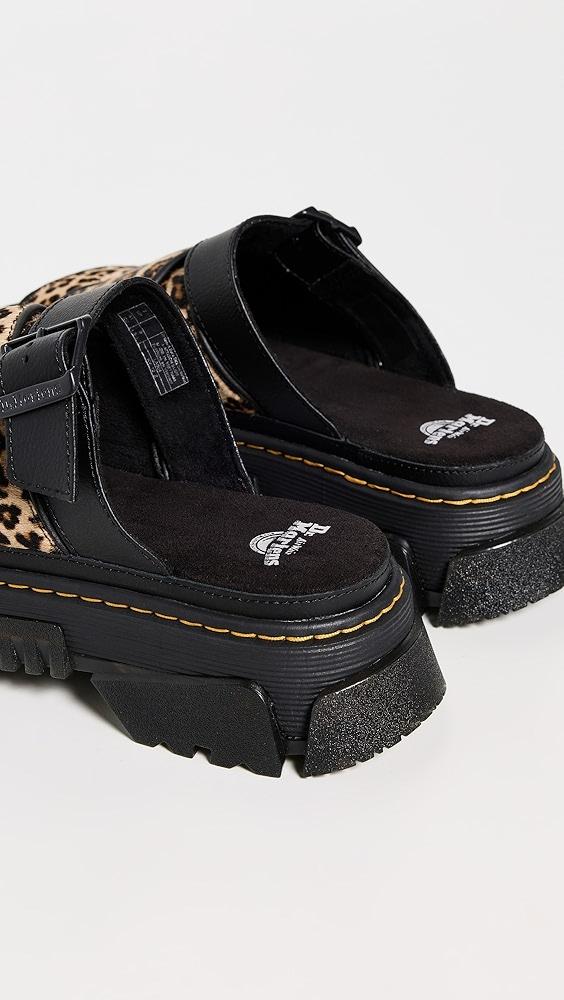 Dr. Martens Mattison Light Tan Mini Leopard Slides | Shopbop Product Image